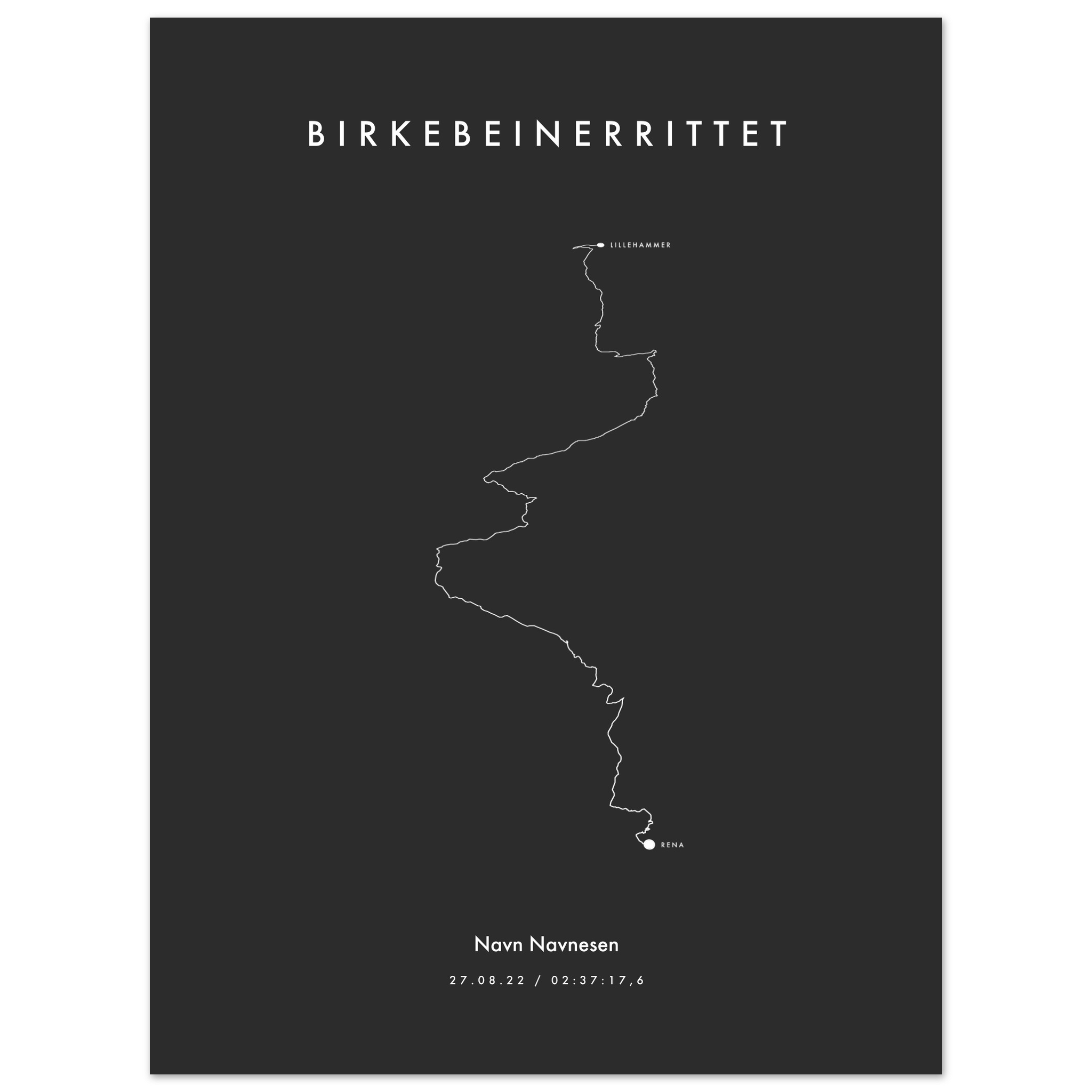 Sykkelfantomet - Birkebeinerrittet 2022 - Mørk