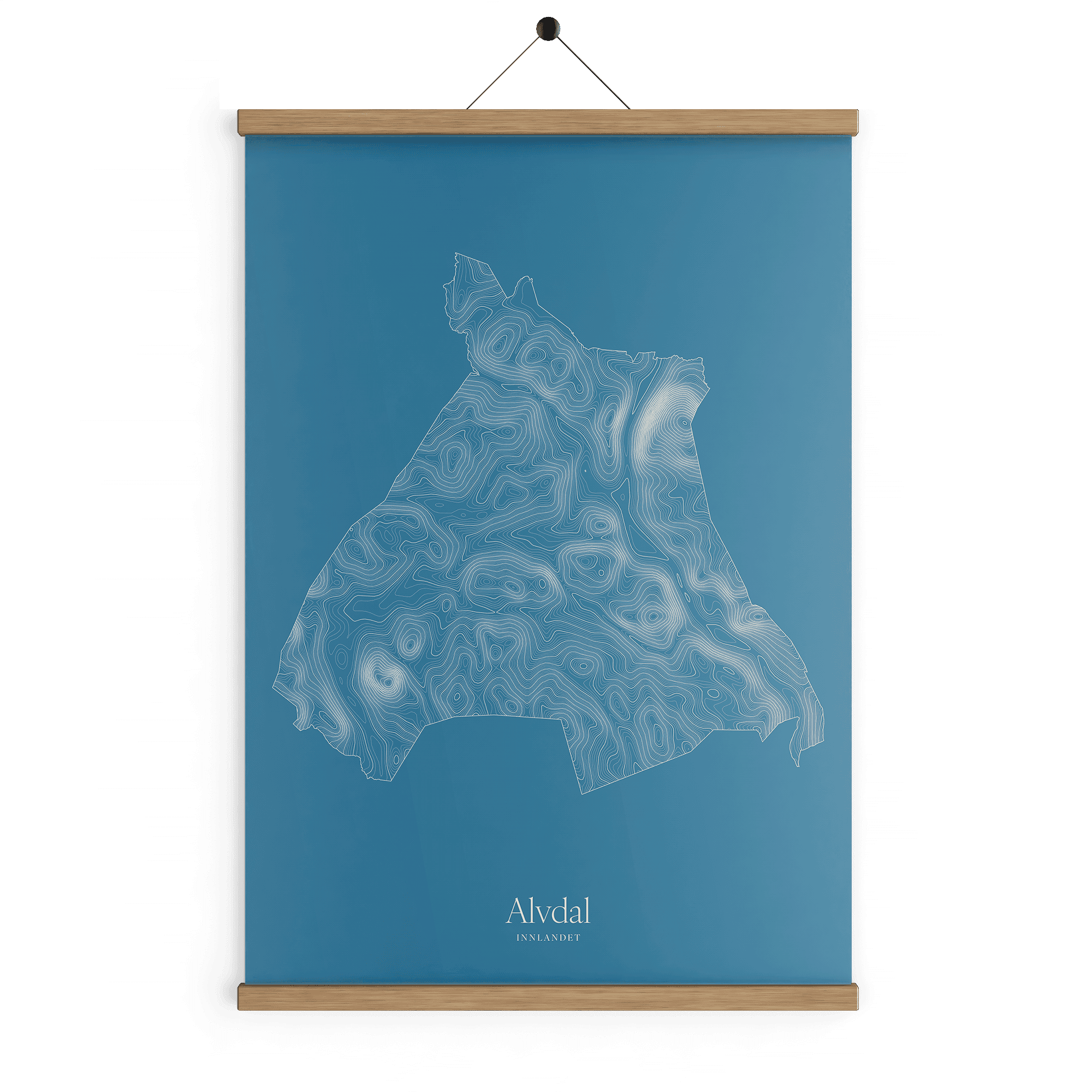 Alvdal kotekart - Himmelblå