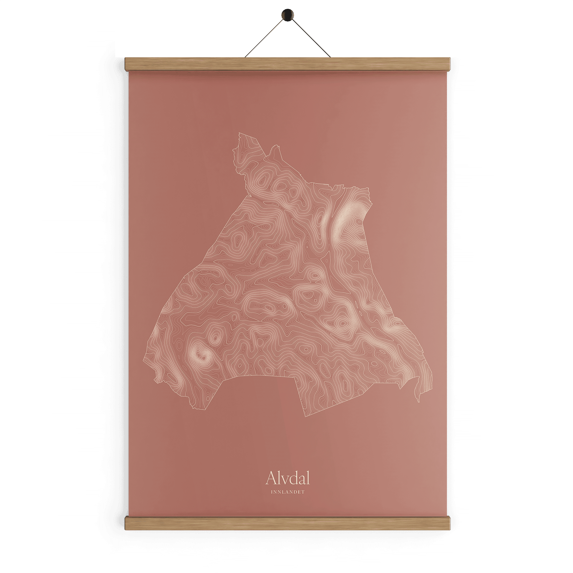 Alvdal kotekart - Rustrød