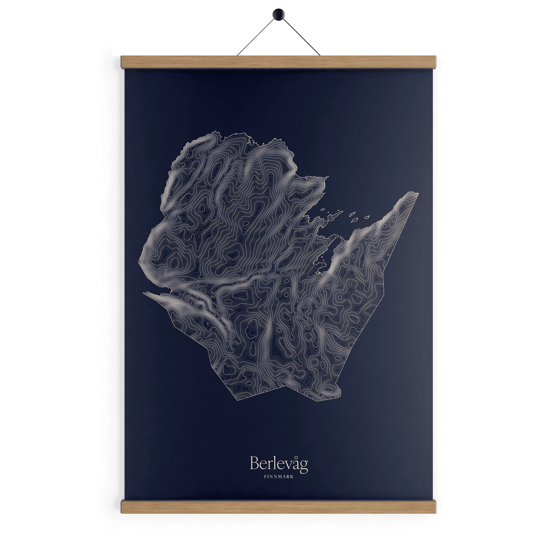 Berlevåg kotekart - Vinternatt