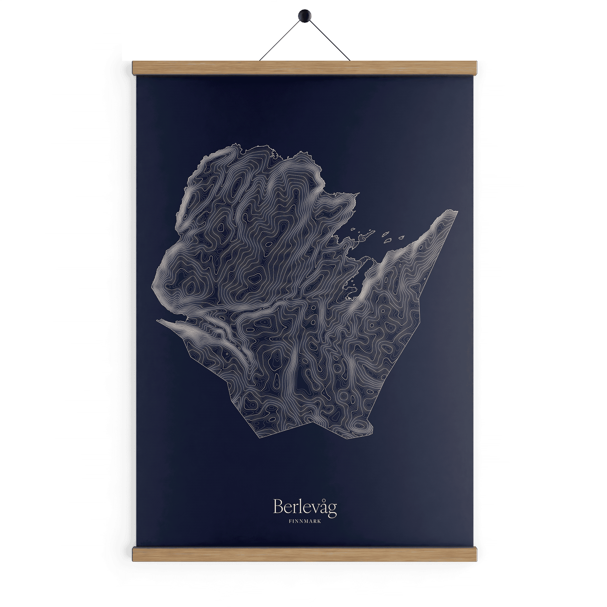 Berlevåg kotekart - Vinternatt