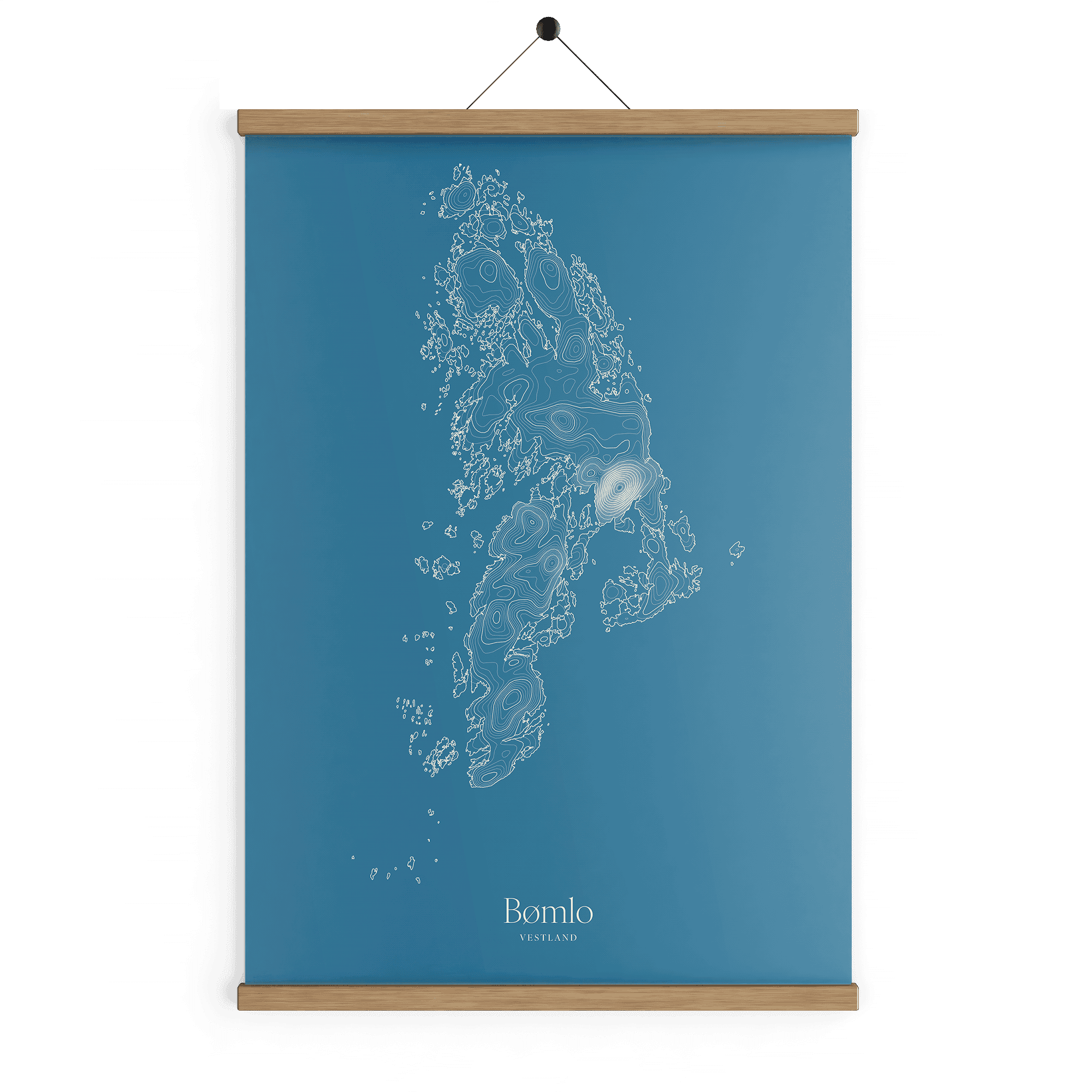Bømlo kotekart - Himmelblå