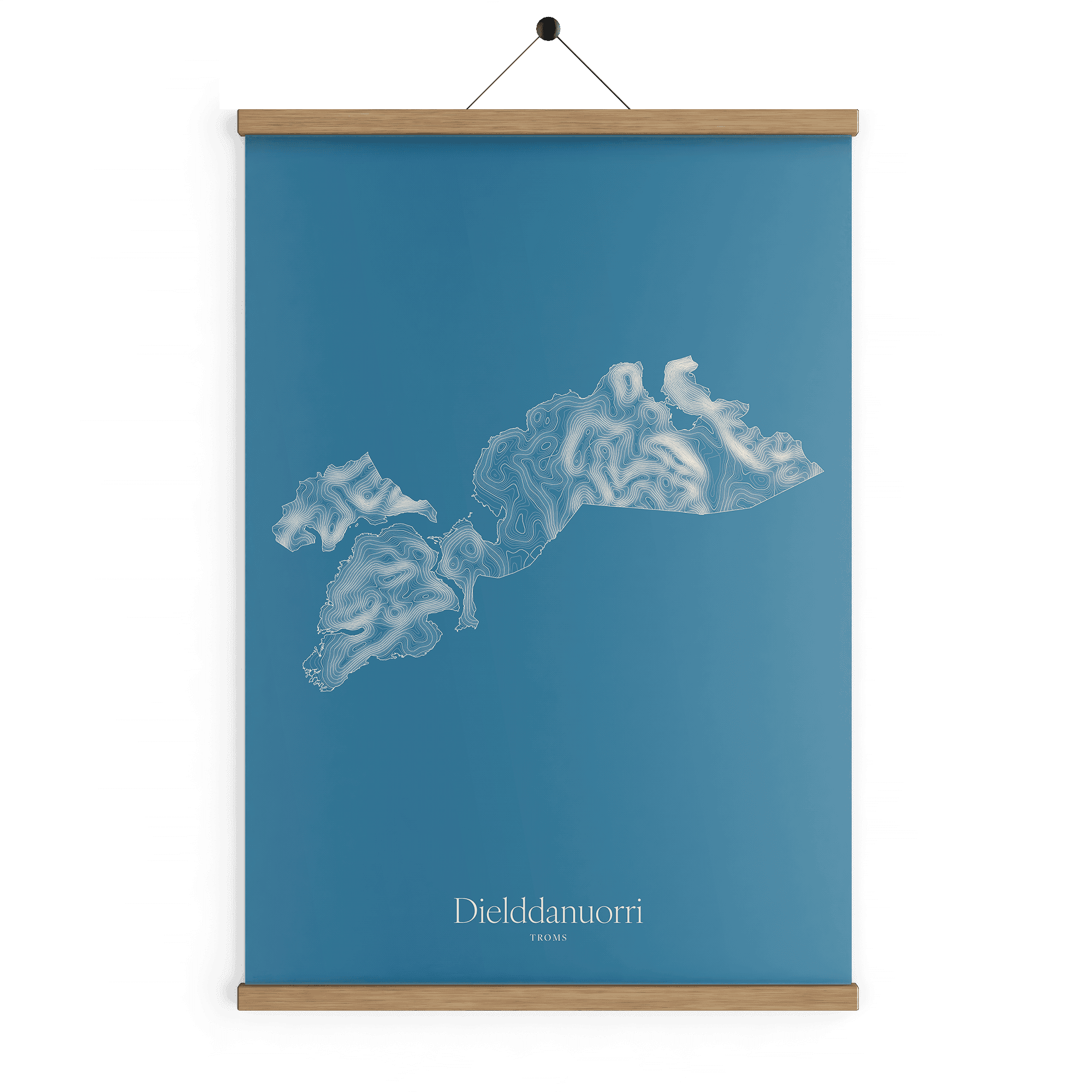 Dielddanuorri kotekart - Himmelblå