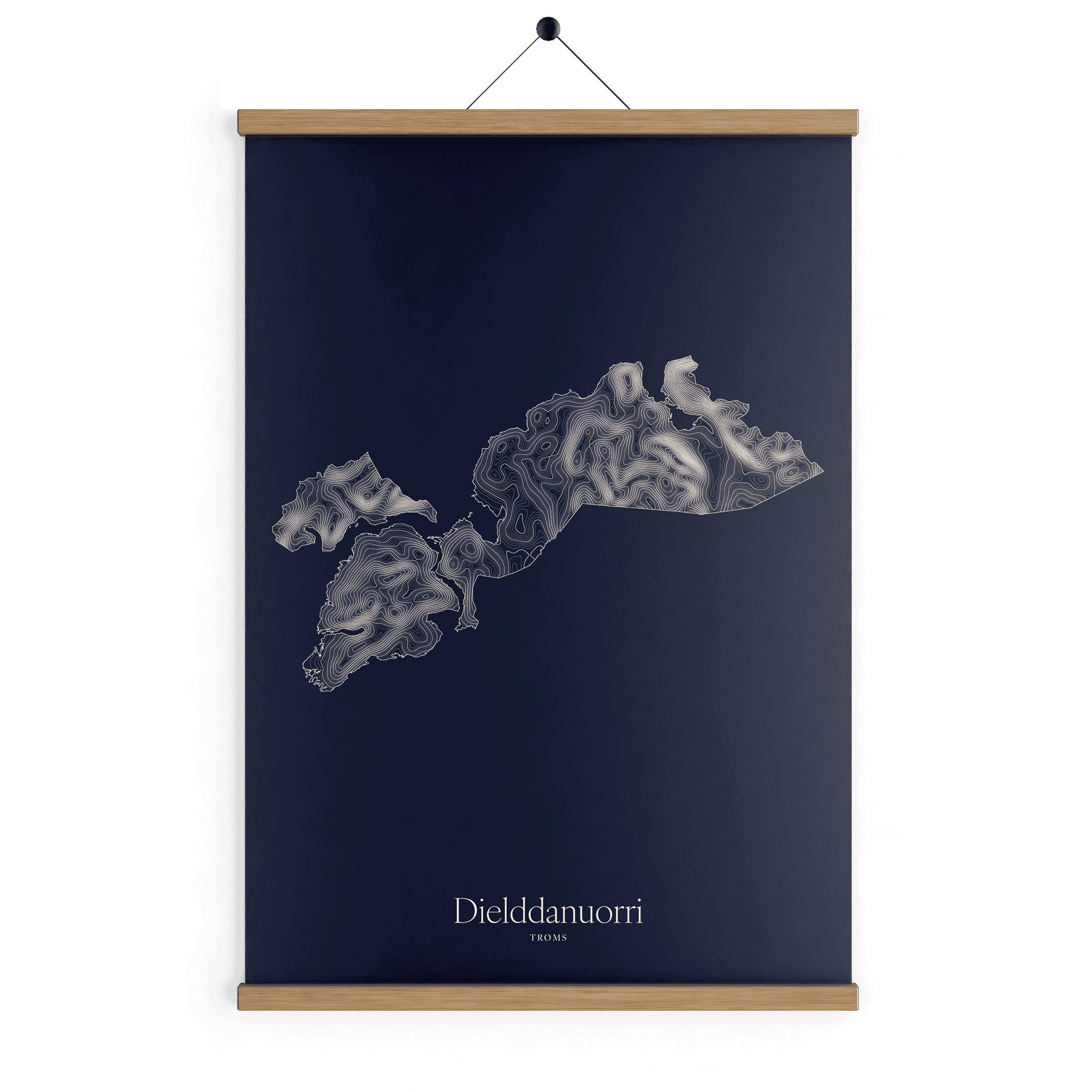 Dielddanuorri kotekart - Vinternatt