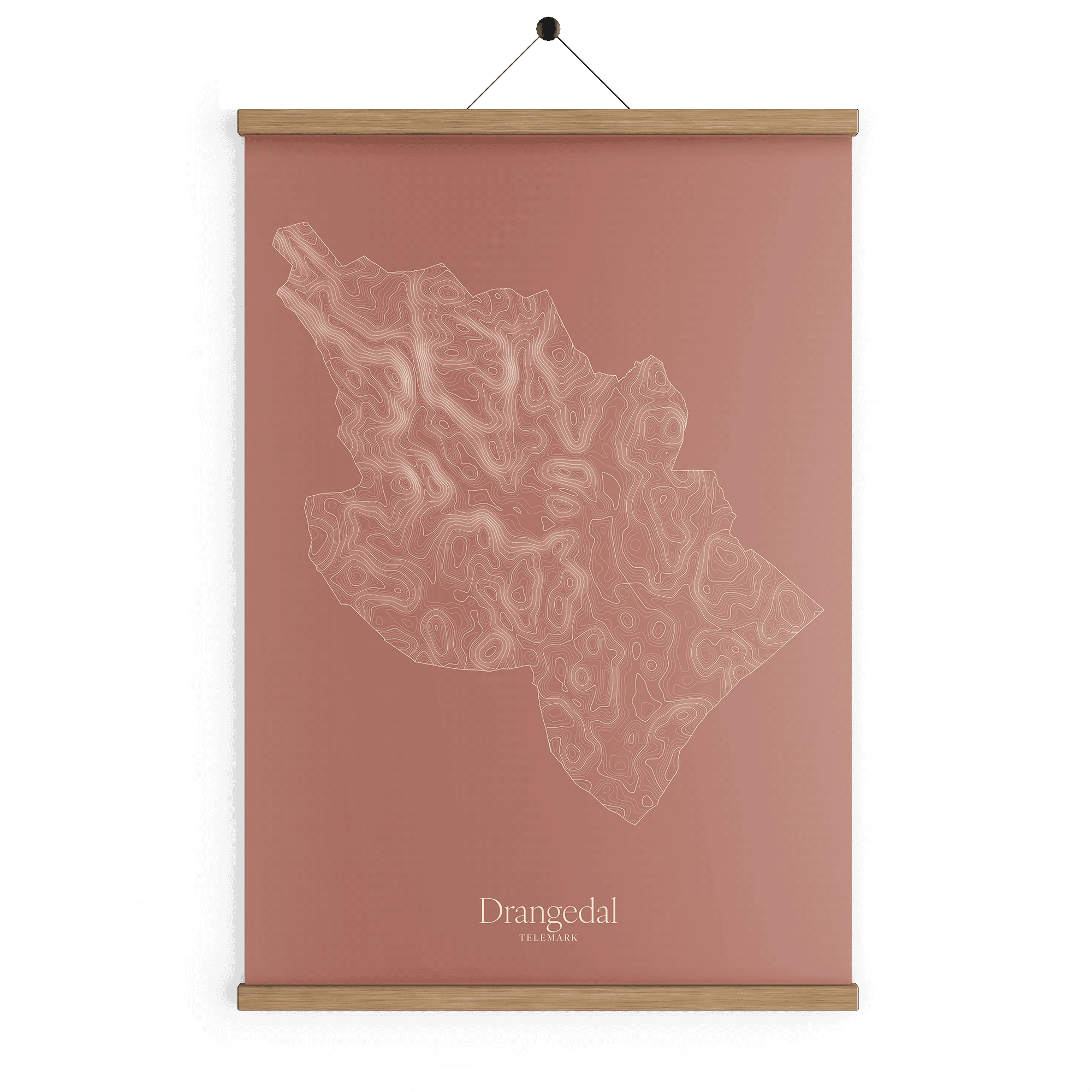 Drangedal kotekart - Rustrød
