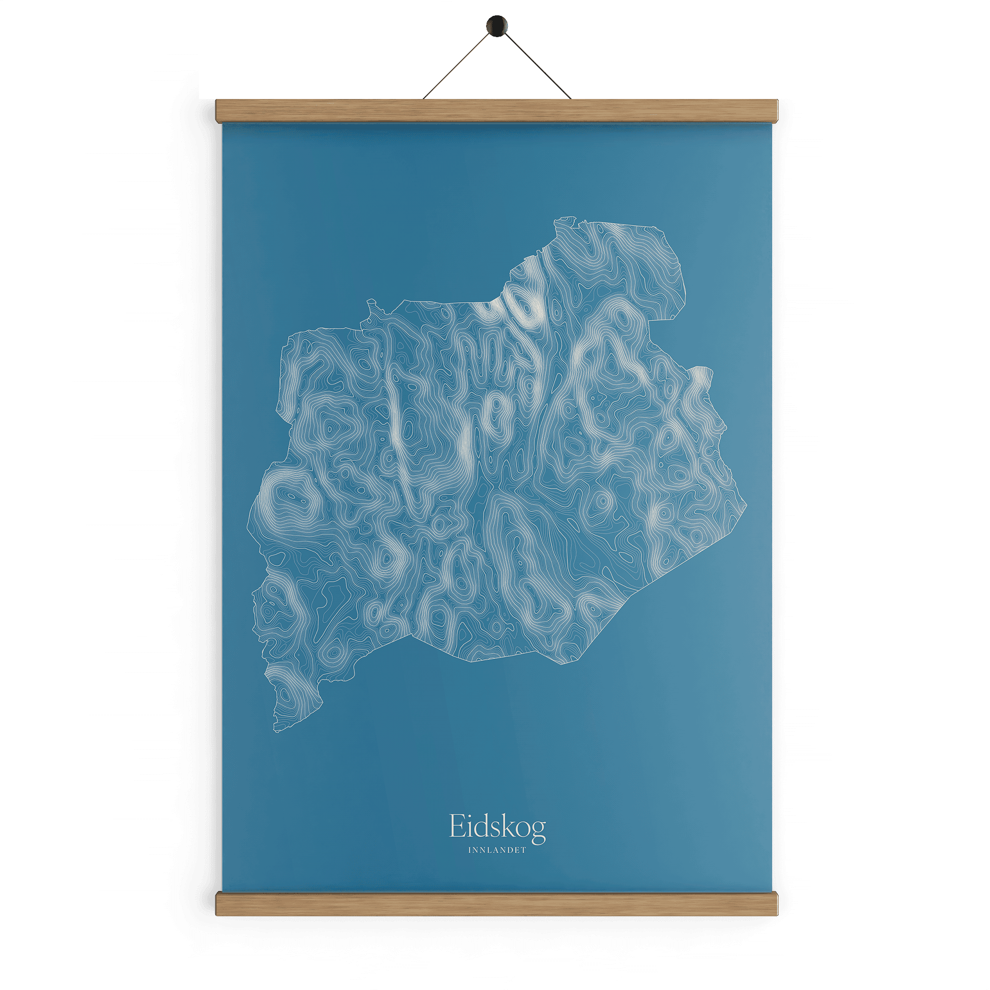 Eidskog kotekart - Himmelblå