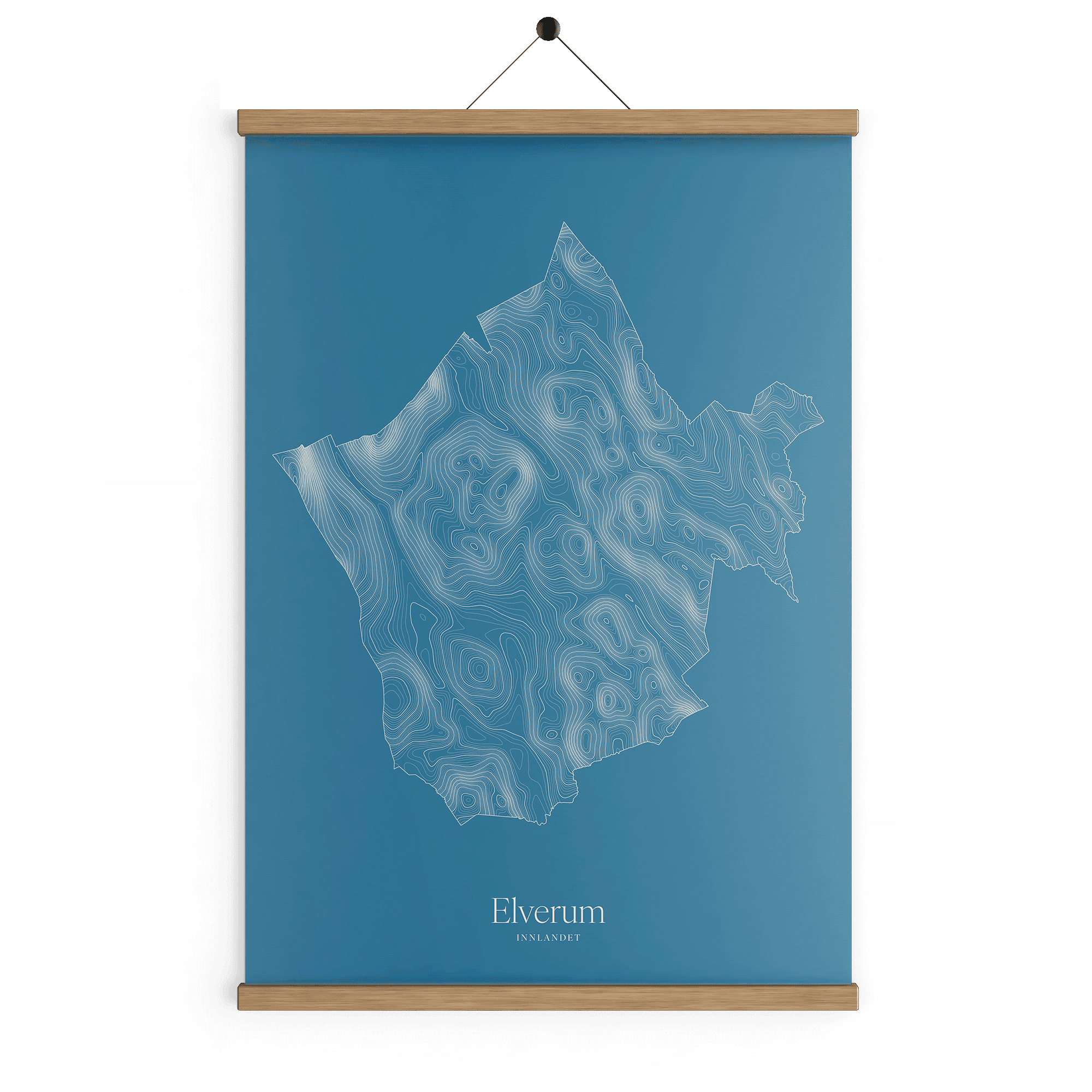 Elverum kotekart - Himmelblå