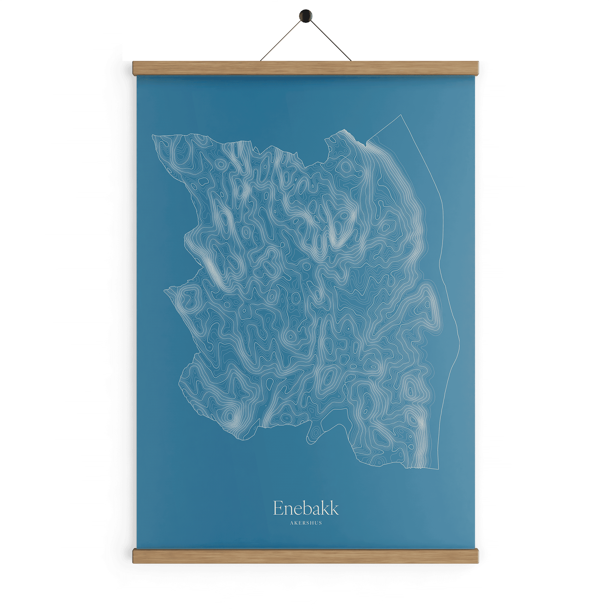 Enebakk kotekart - Himmelblå