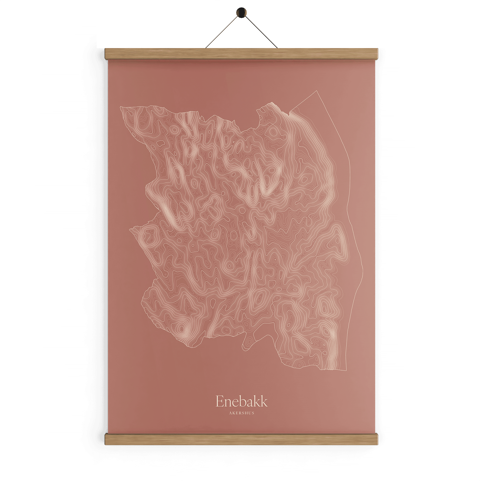 Enebakk kotekart - Rustrød