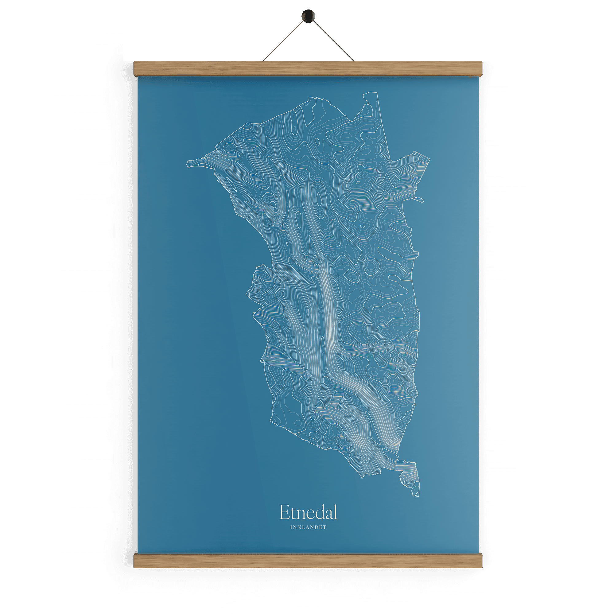 Etnedal kotekart - Himmelblå
