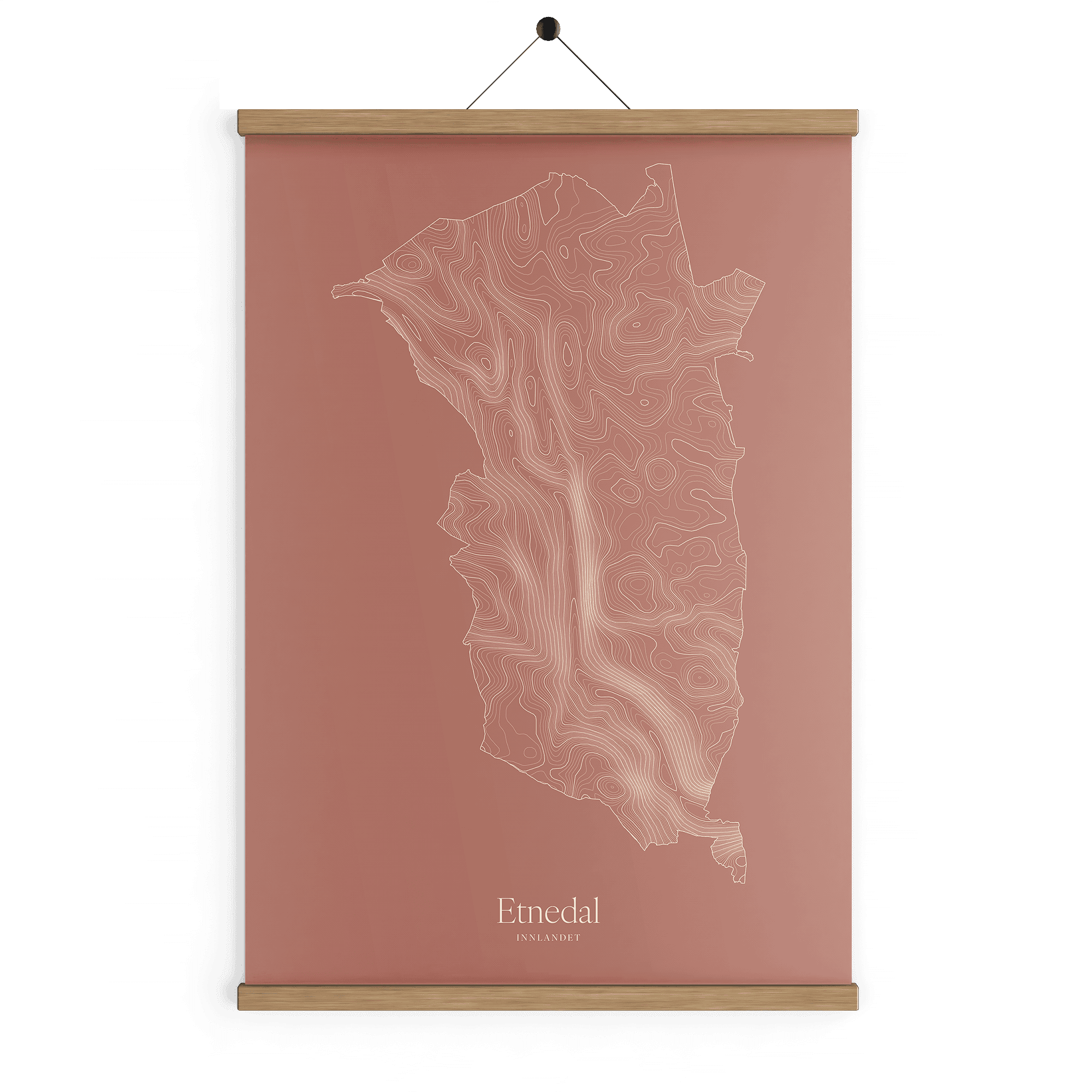 Etnedal kotekart - Rustrød