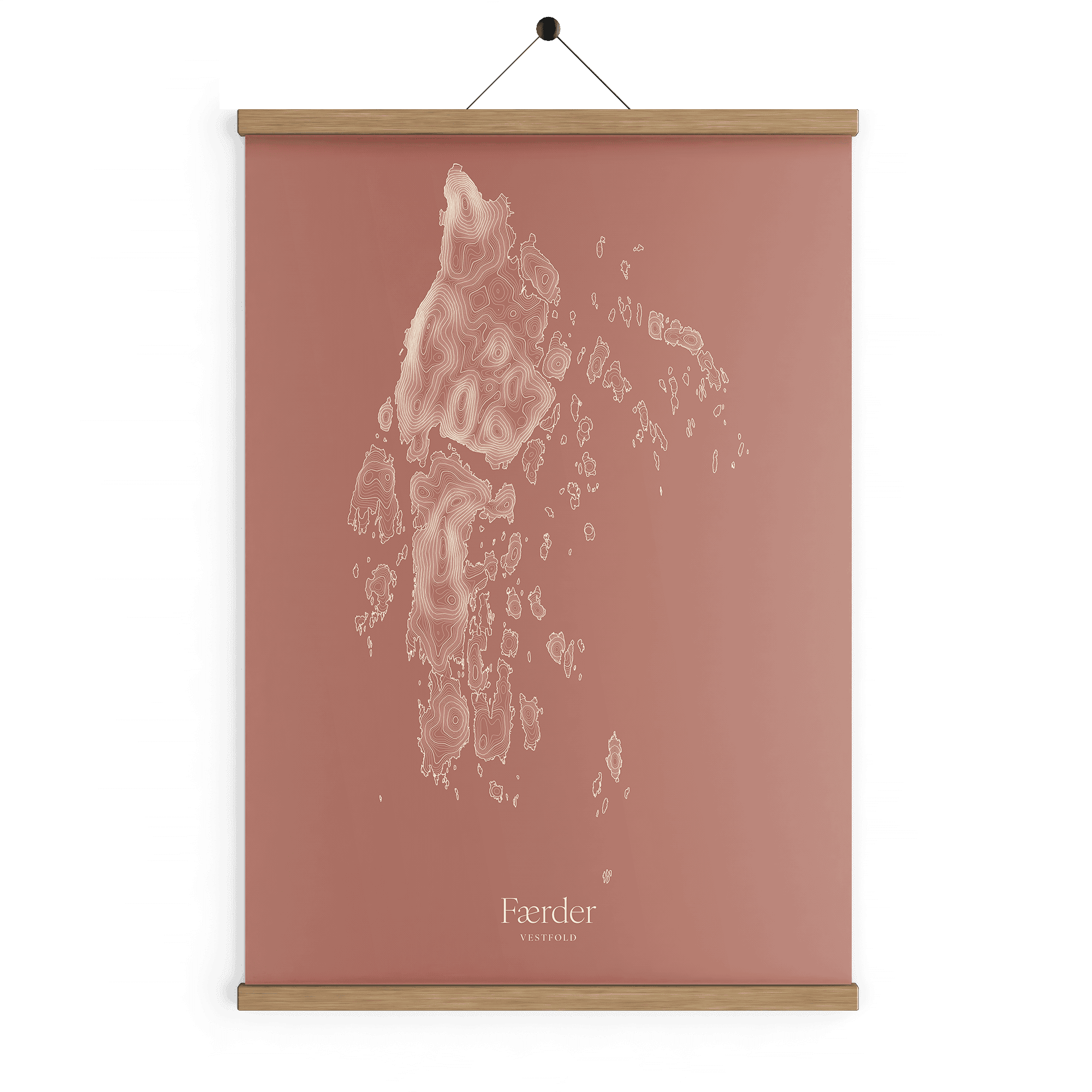 Færder kotekart - Rustrød