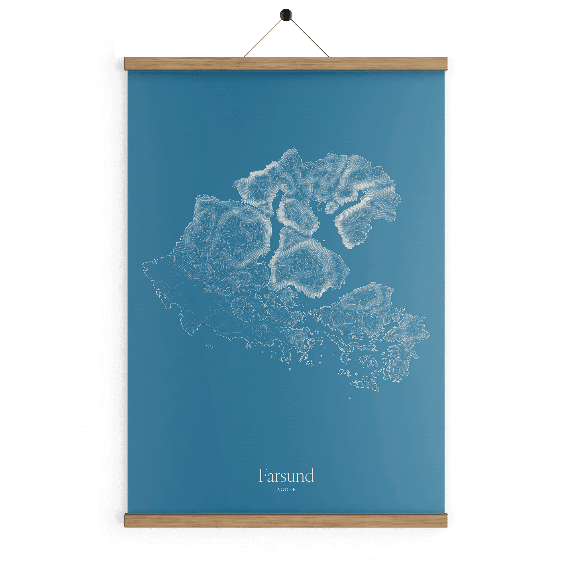 Farsund kotekart - Himmelblå