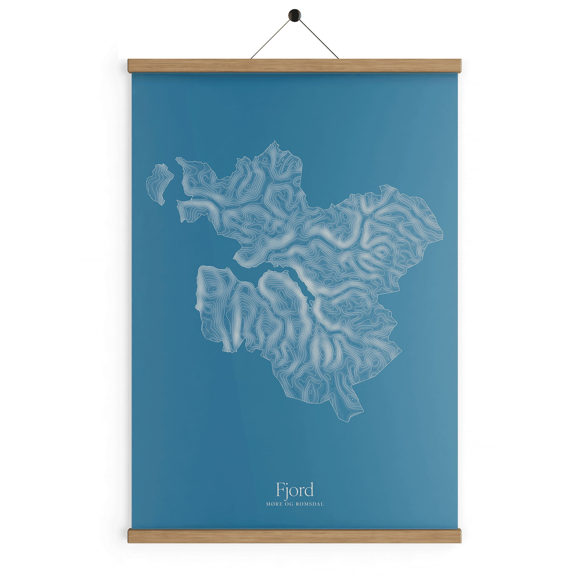 Fjord kotekart - Himmelblå