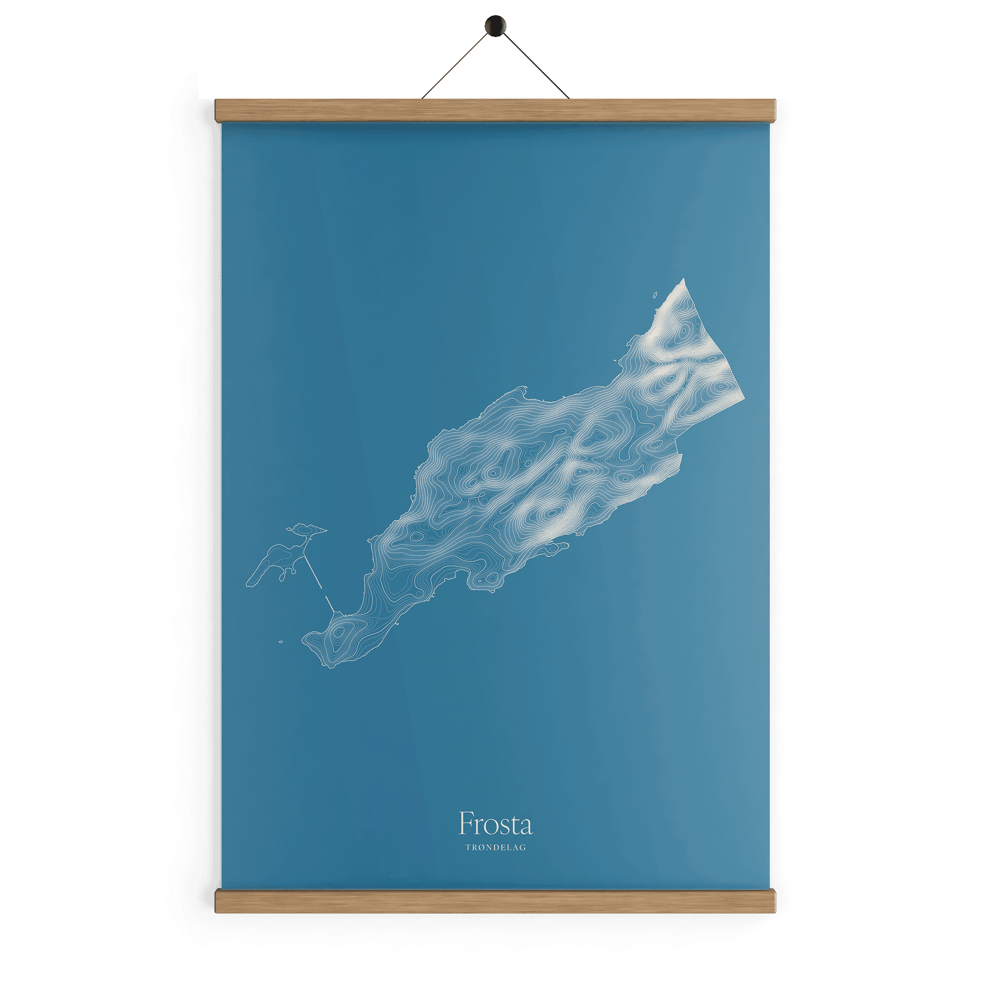 Frosta kotekart - Himmelblå