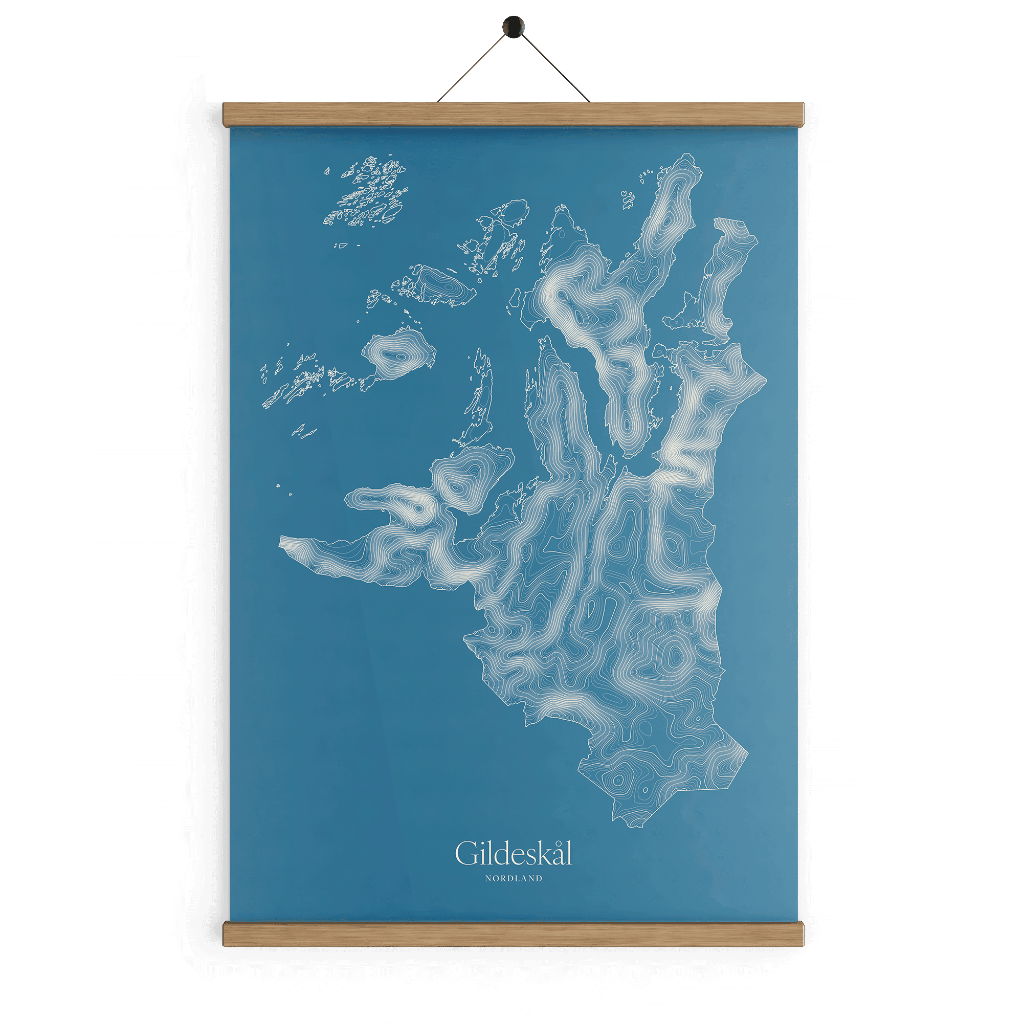 Gildeskål kotekart - Himmelblå