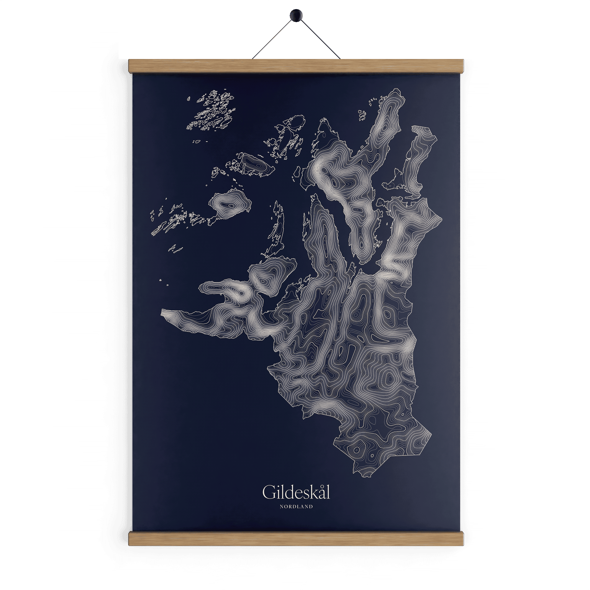 Gildeskål kotekart - Vinternatt