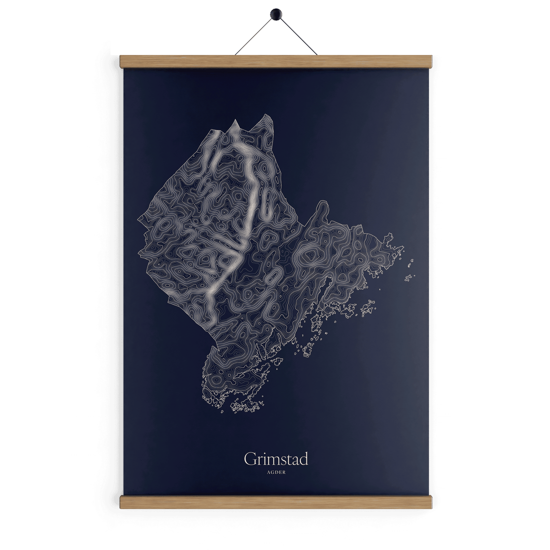 Grimstad kotekart - Vinternatt