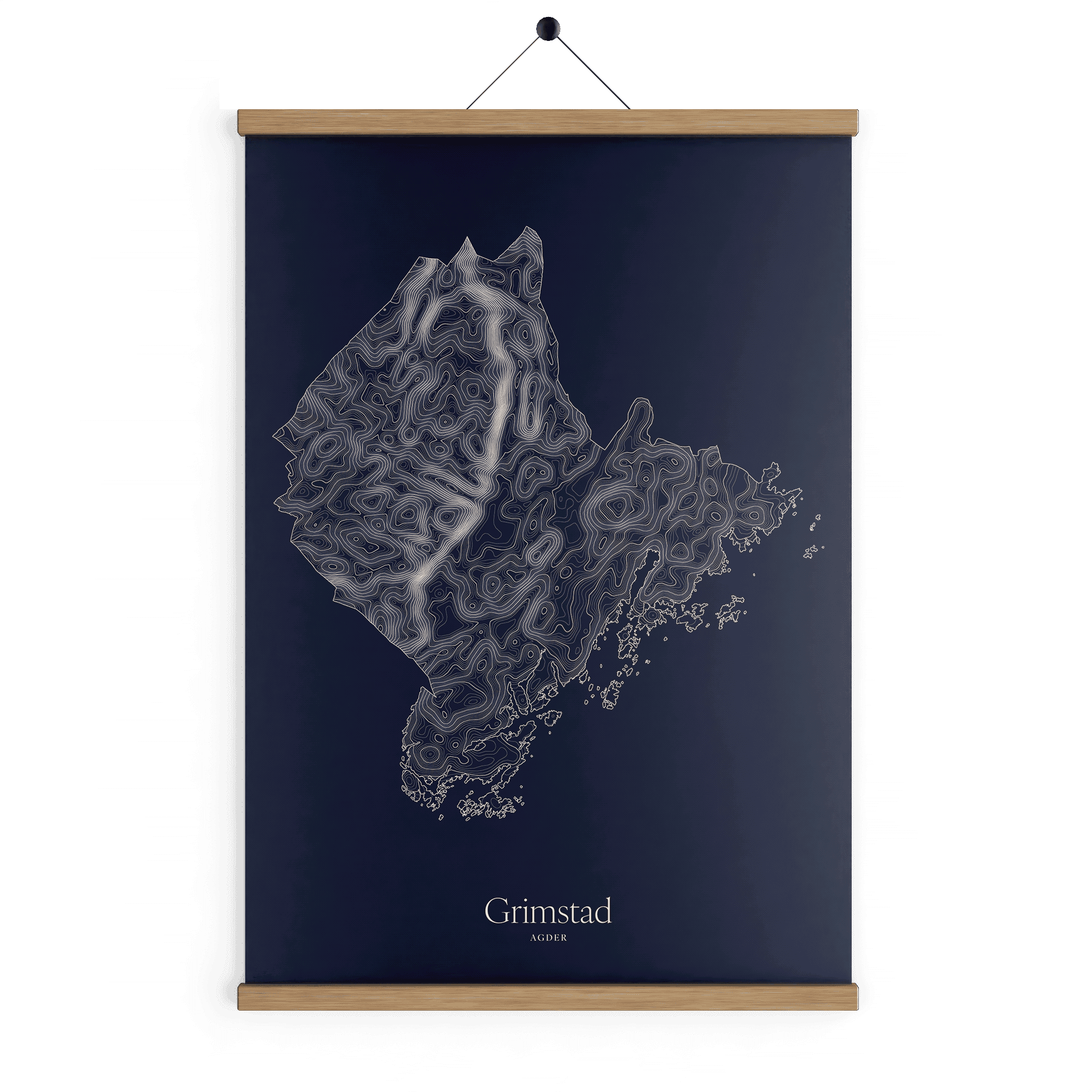 Grimstad kotekart - Vinternatt