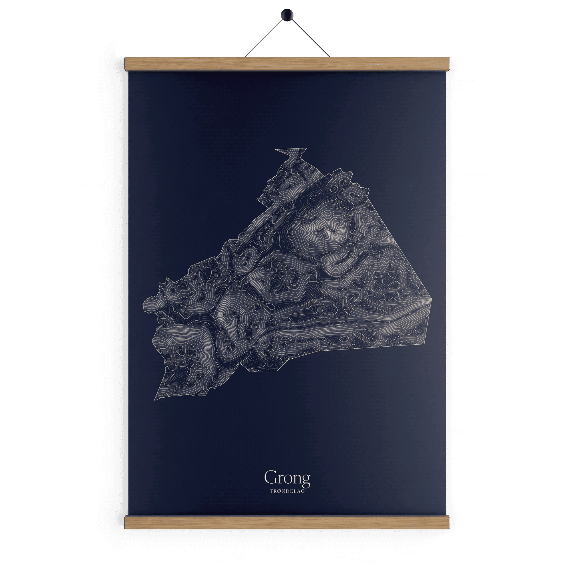 Grong kotekart - Vinternatt