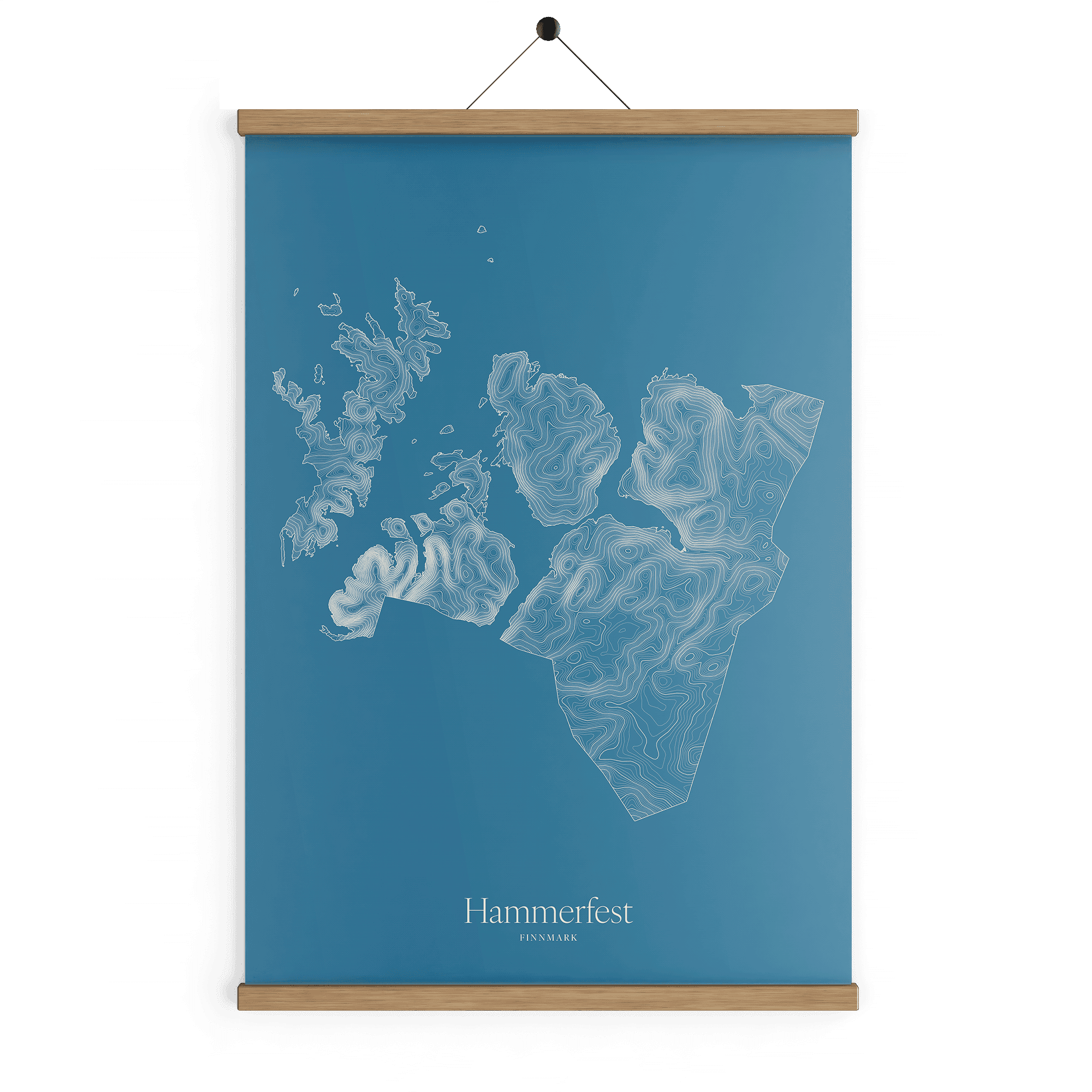 Hammerfest kotekart - Himmelblå