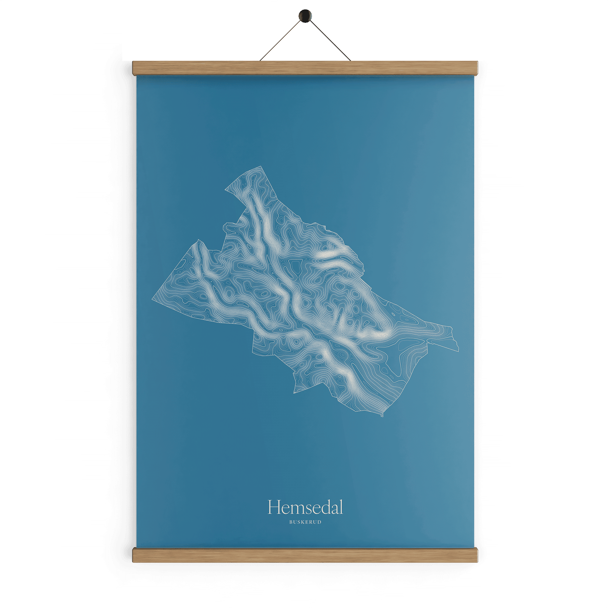 Hemsedal kotekart - Himmelblå