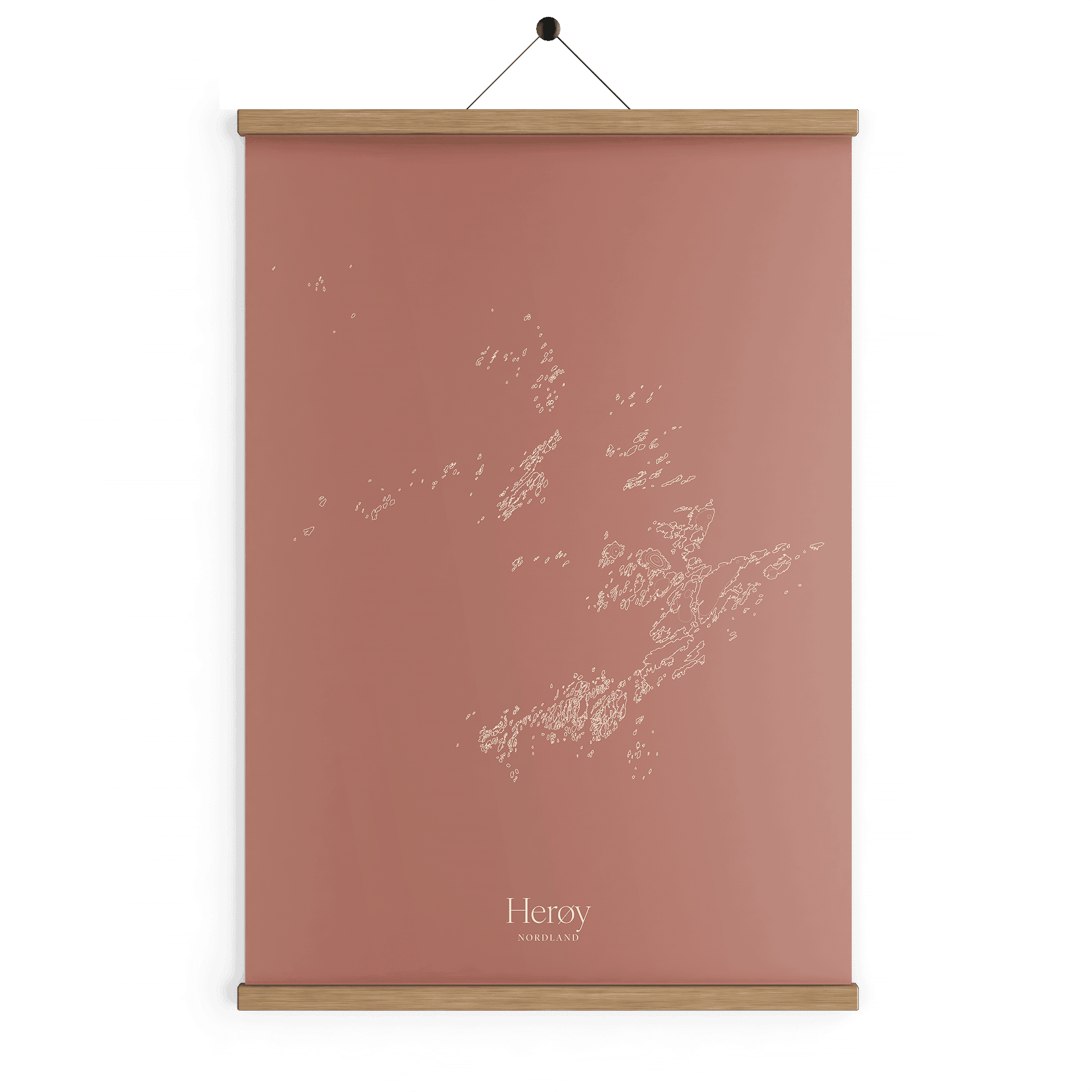 Herøy kotekart - Rustrød