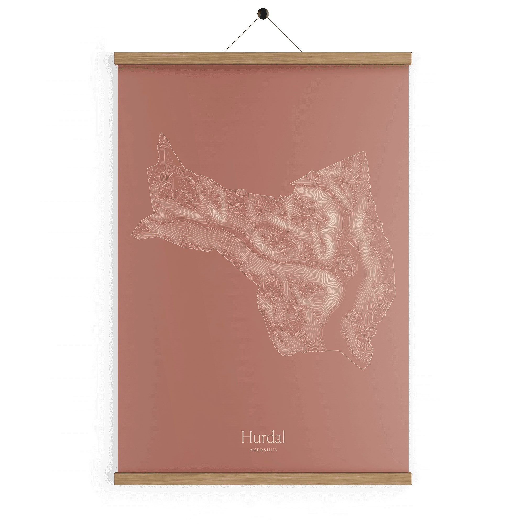 Hurdal kotekart - Rustrød