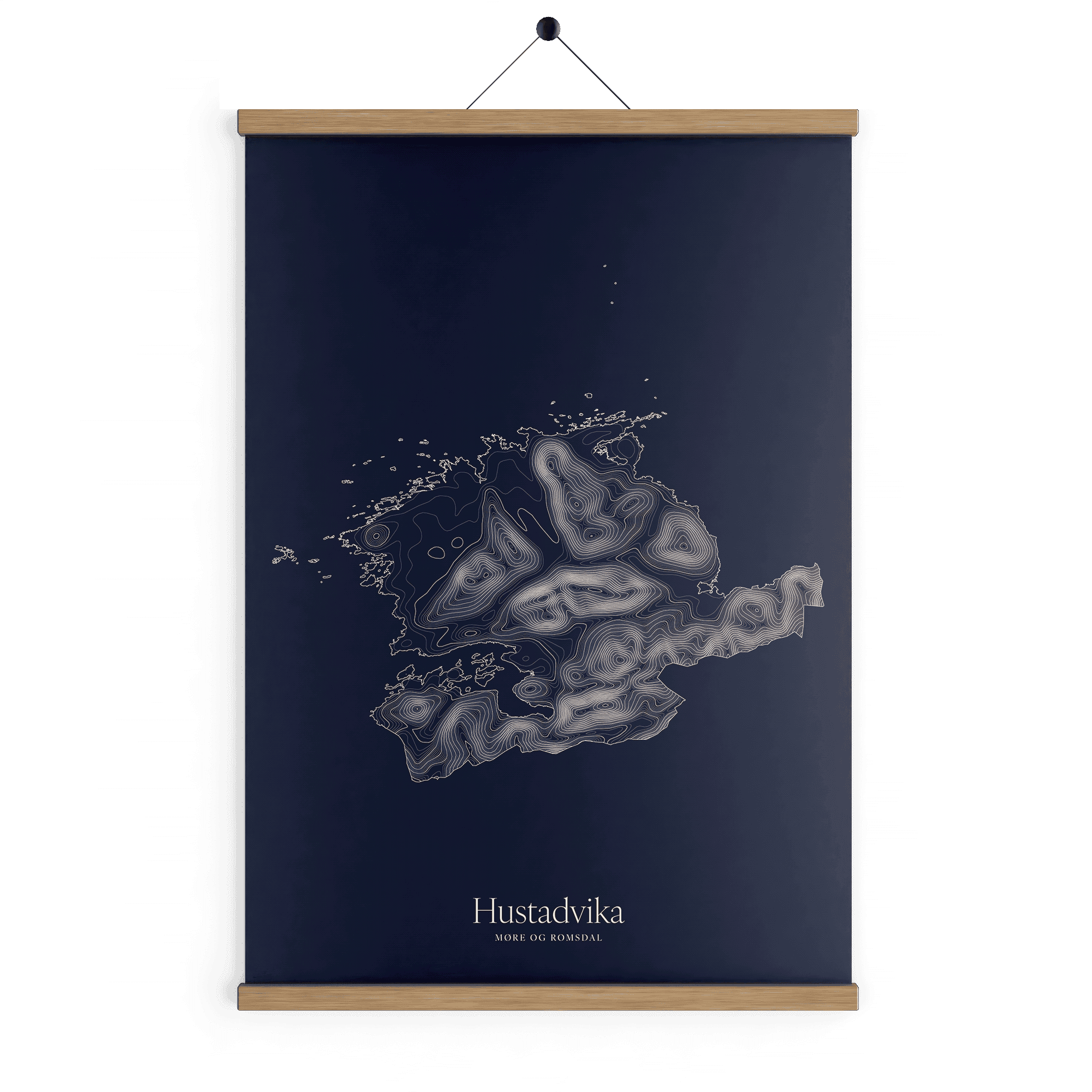 Hustadvika kotekart - Vinternatt