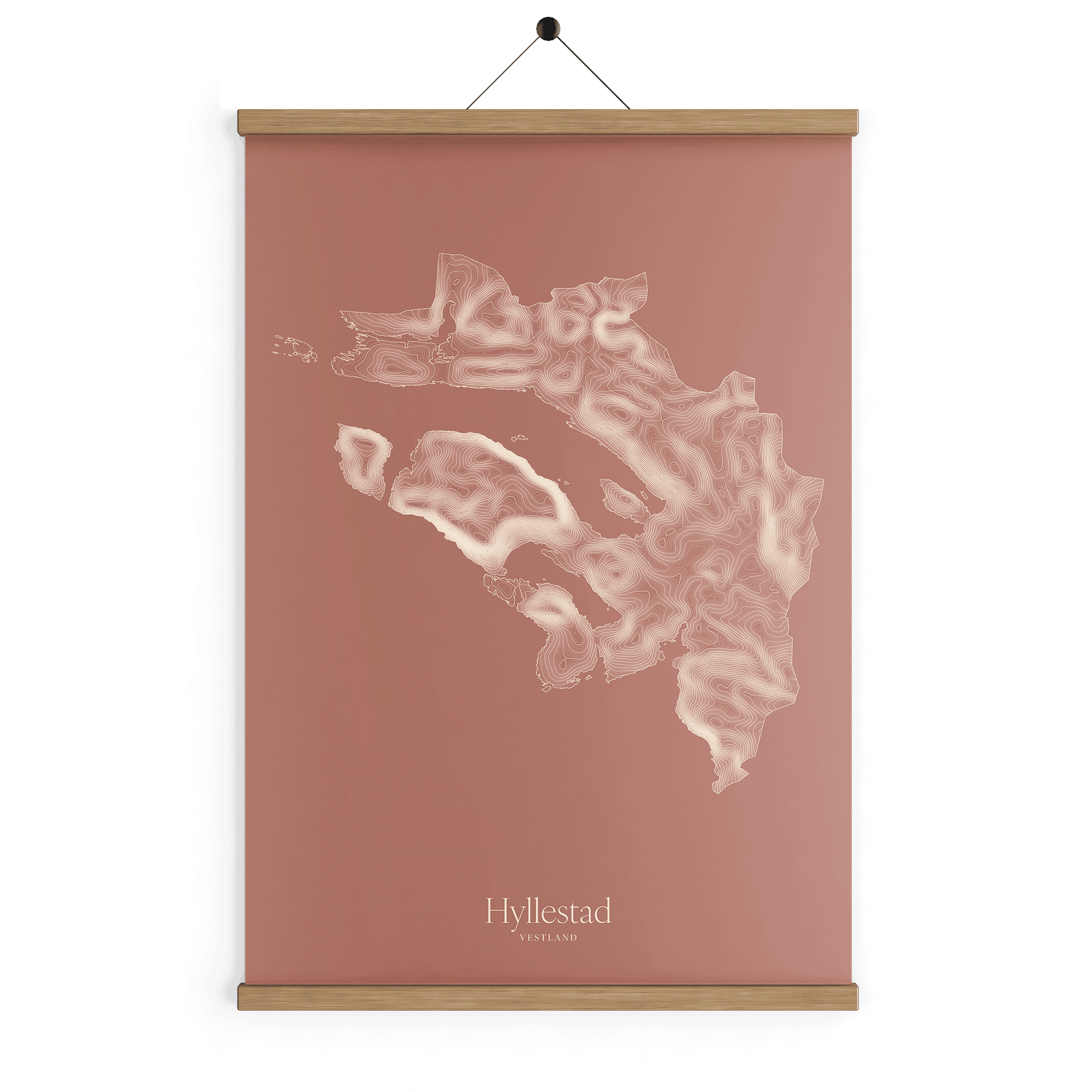 Hyllestad kotekart - Rustrød