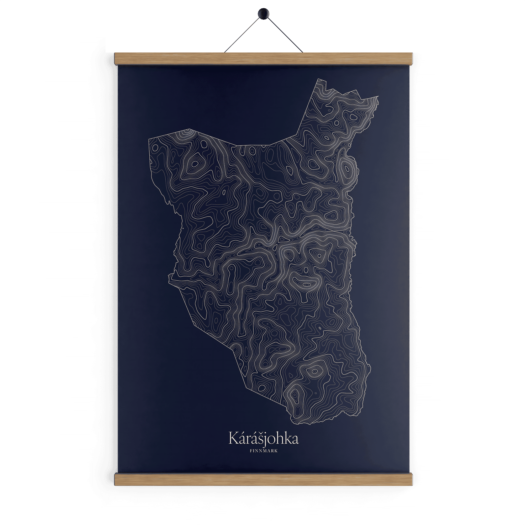 Kárášjohka kotekart - Vinternatt