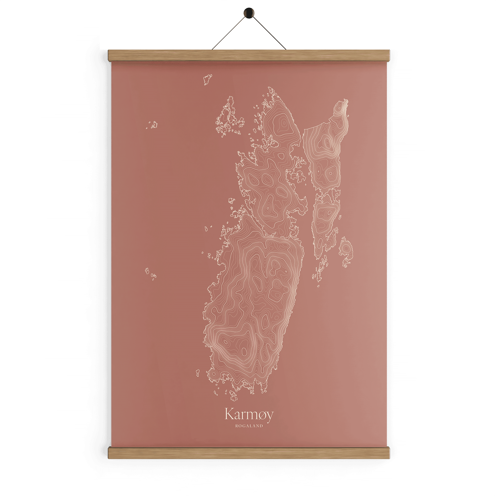 Karmøy kotekart - Rustrød