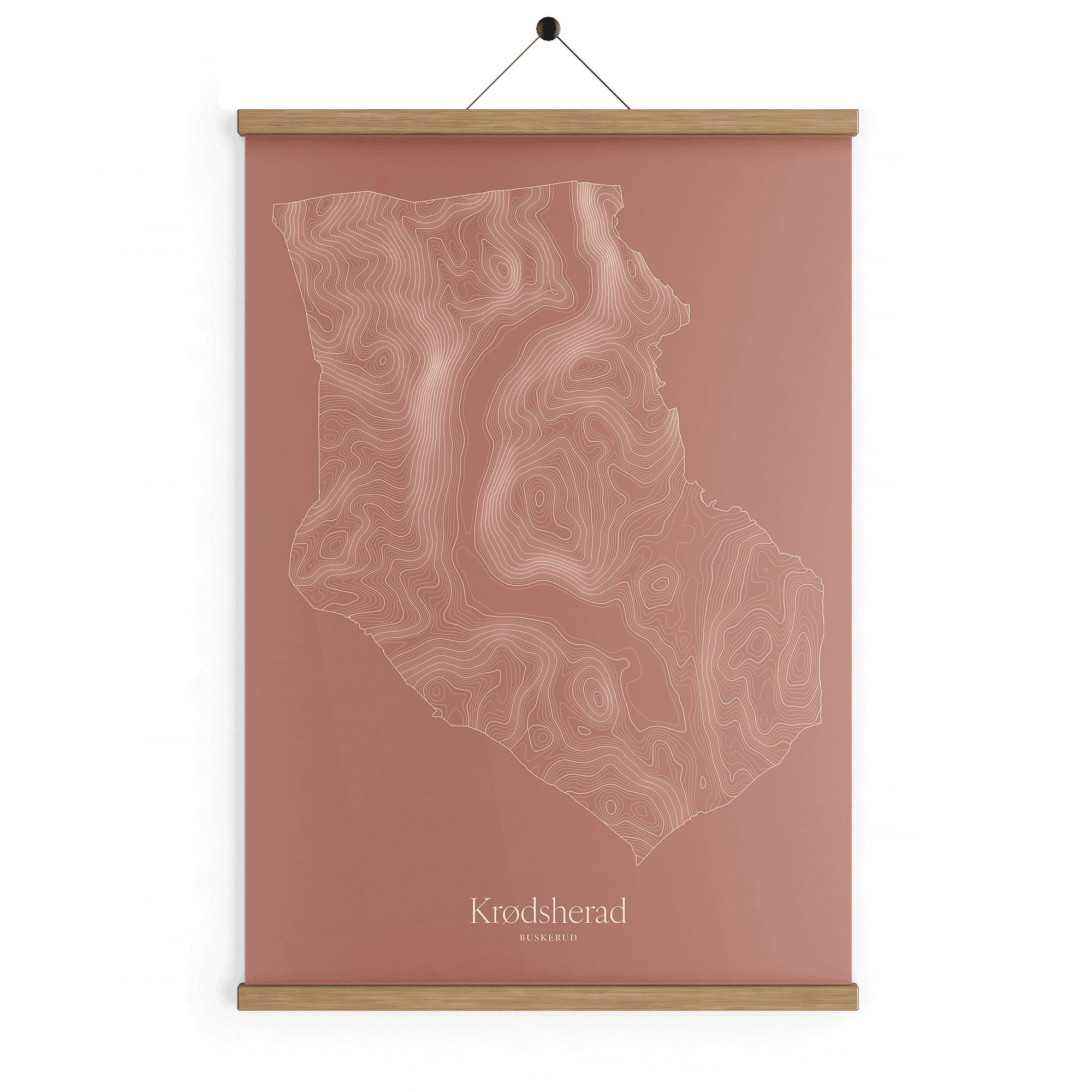 Krødsherad kotekart - Rustrød