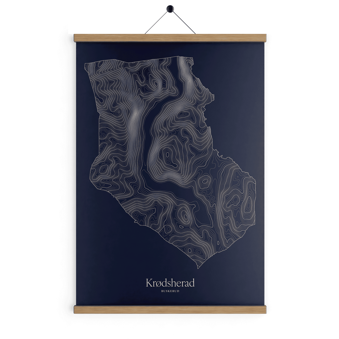 Krødsherad kotekart - Vinternatt