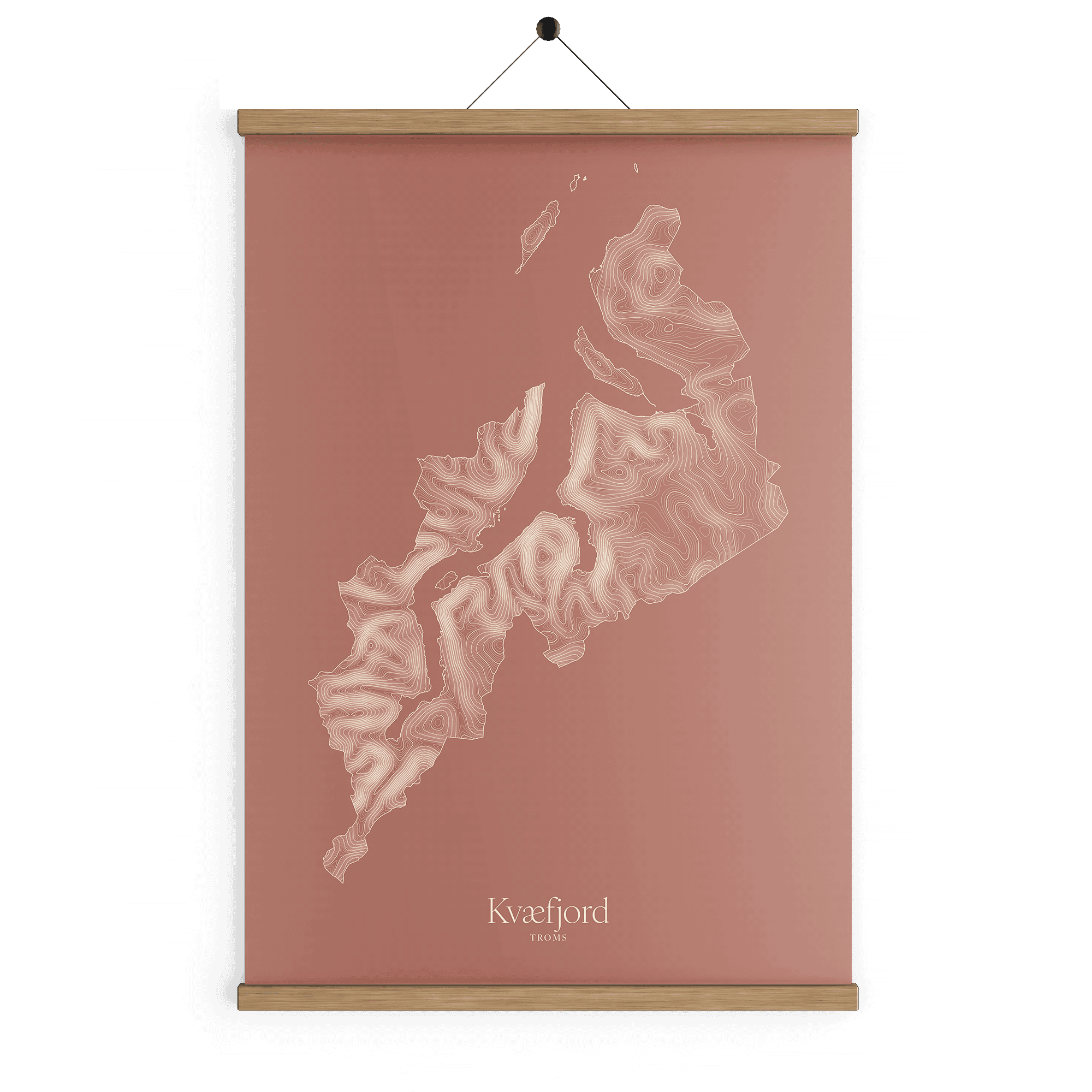 Kvæfjord kotekart - Rustrød