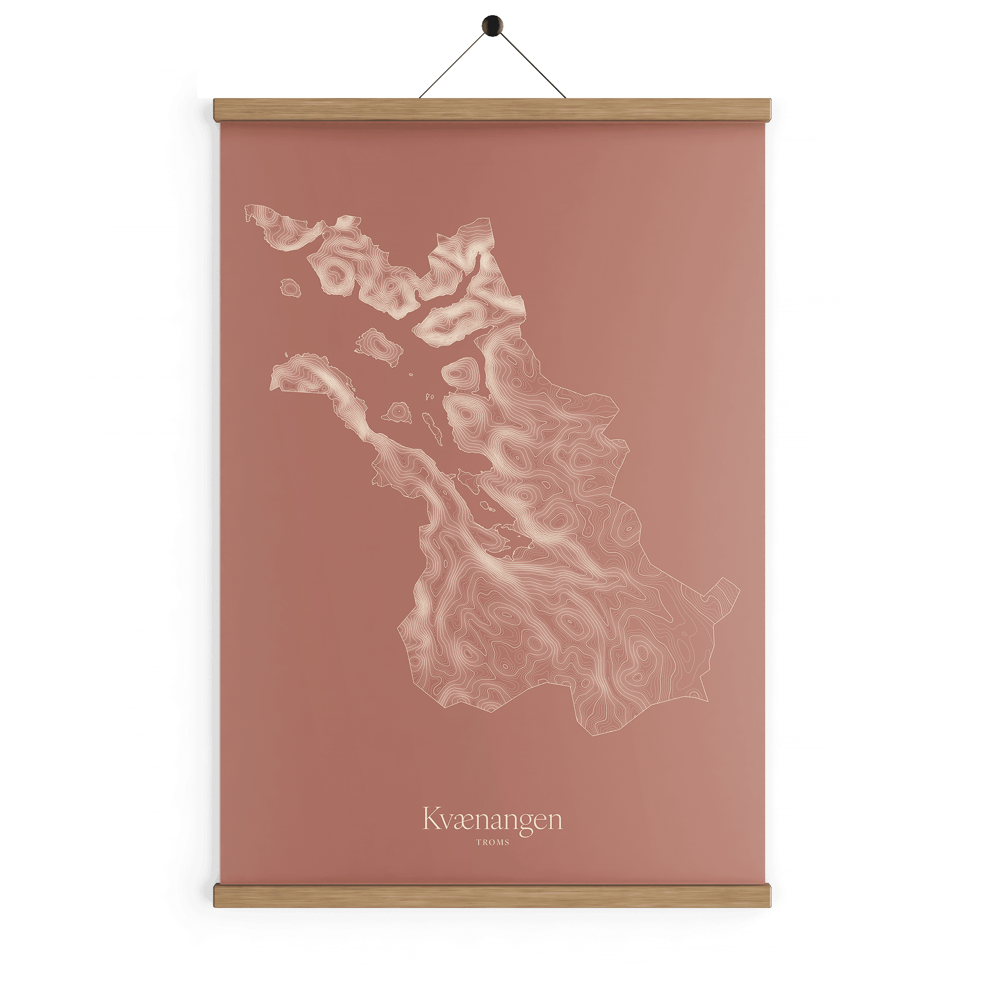 Kvænangen kotekart - Rustrød