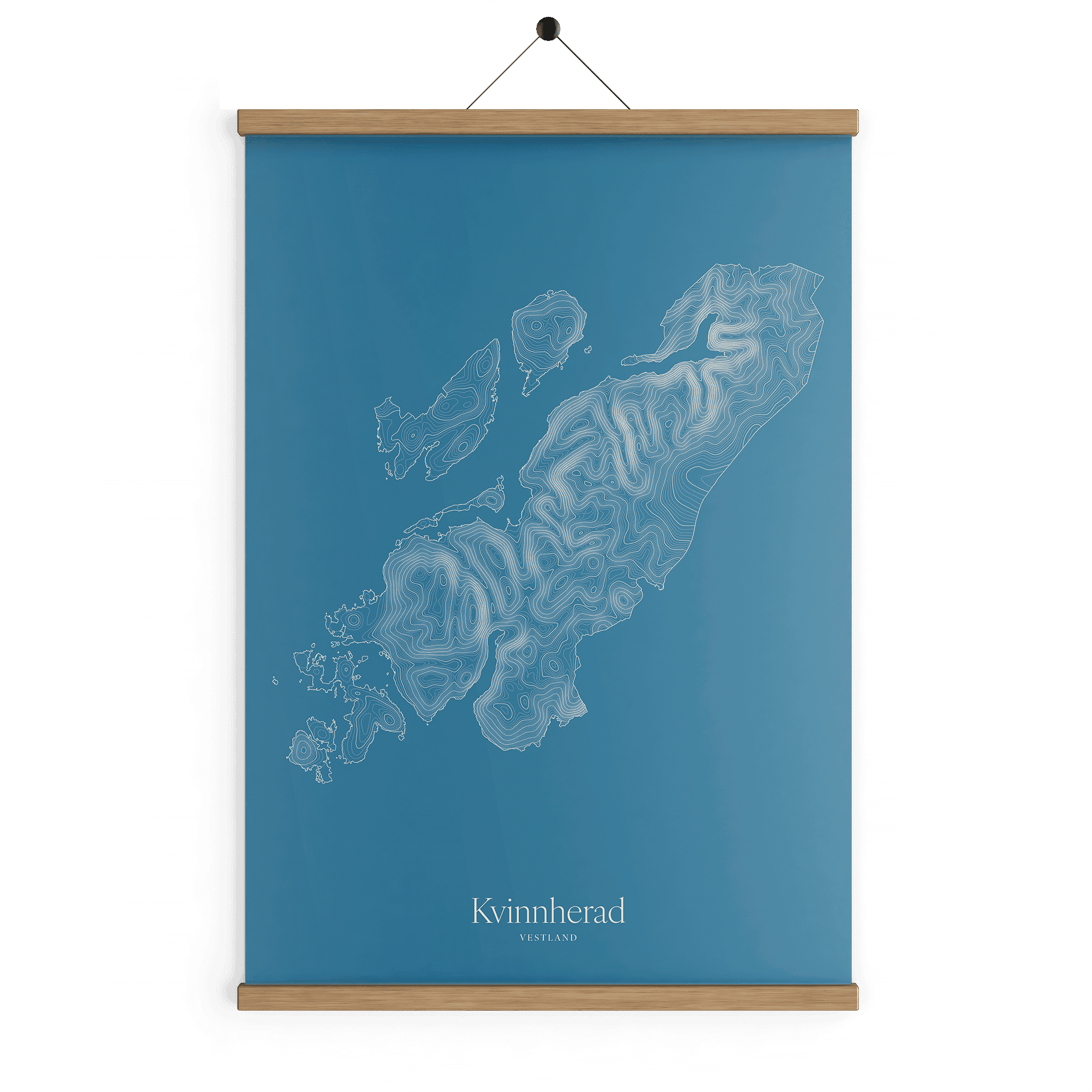 Kvinnherad kotekart - Himmelblå