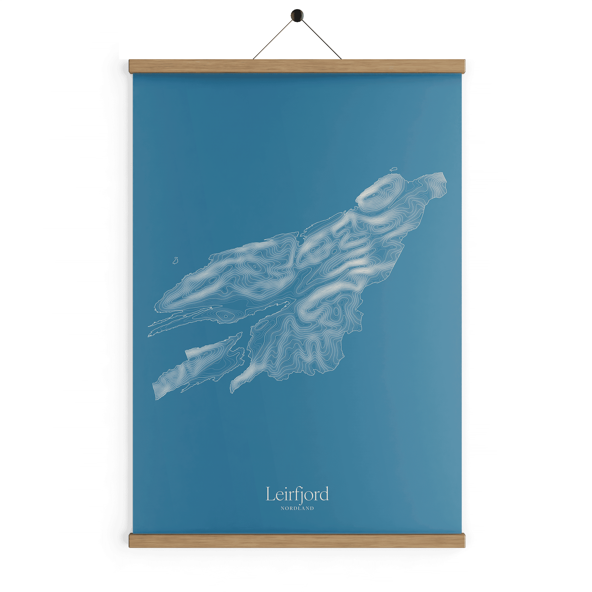 Leirfjord kotekart - Himmelblå