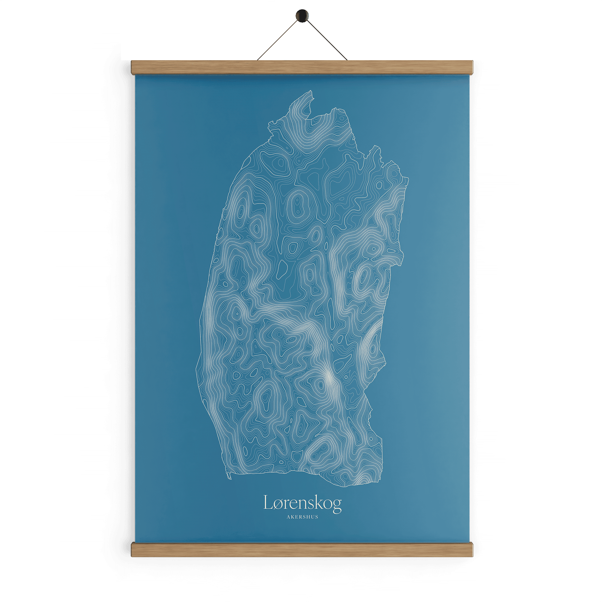 Lørenskog kotekart - Himmelblå