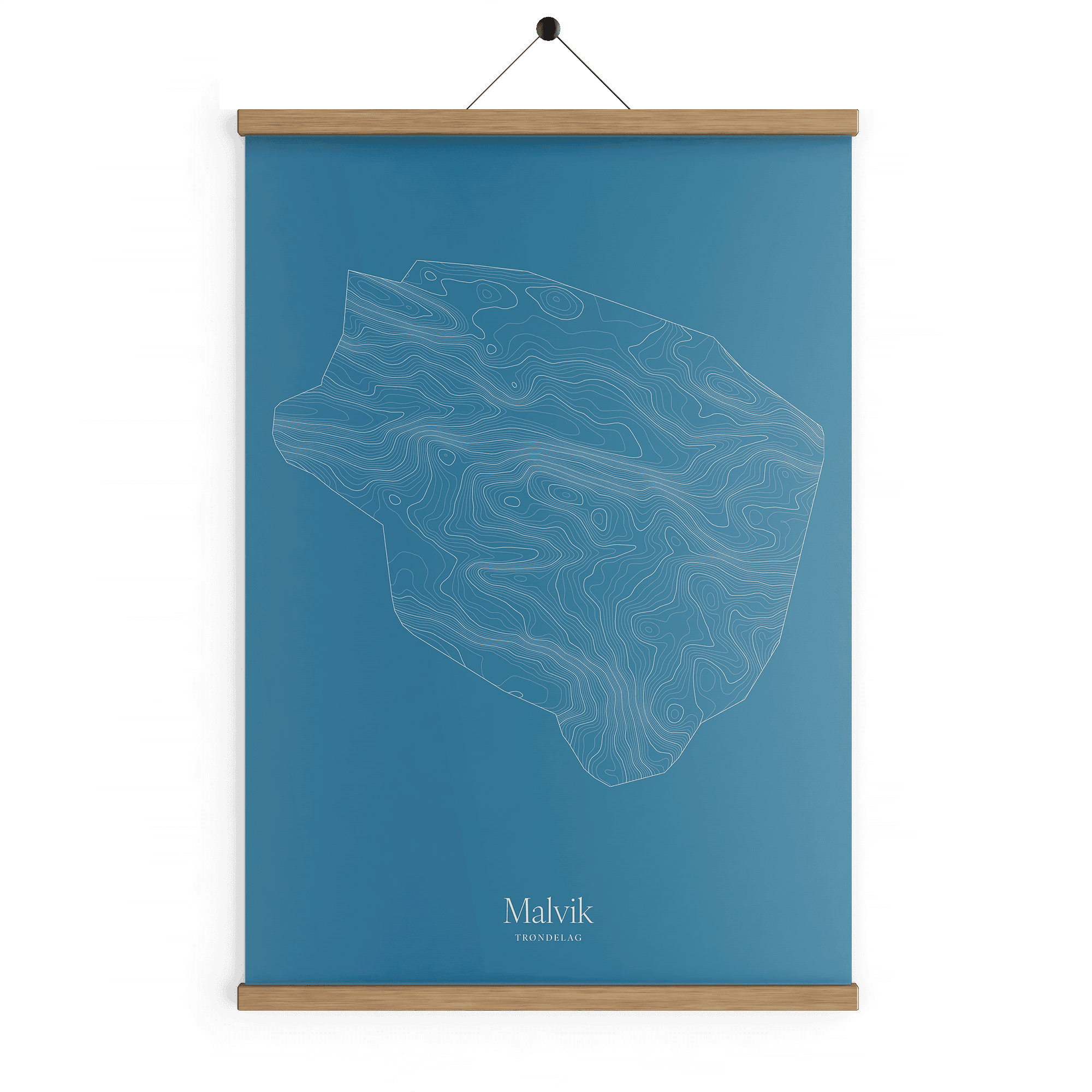 Malvik kotekart - Himmelblå