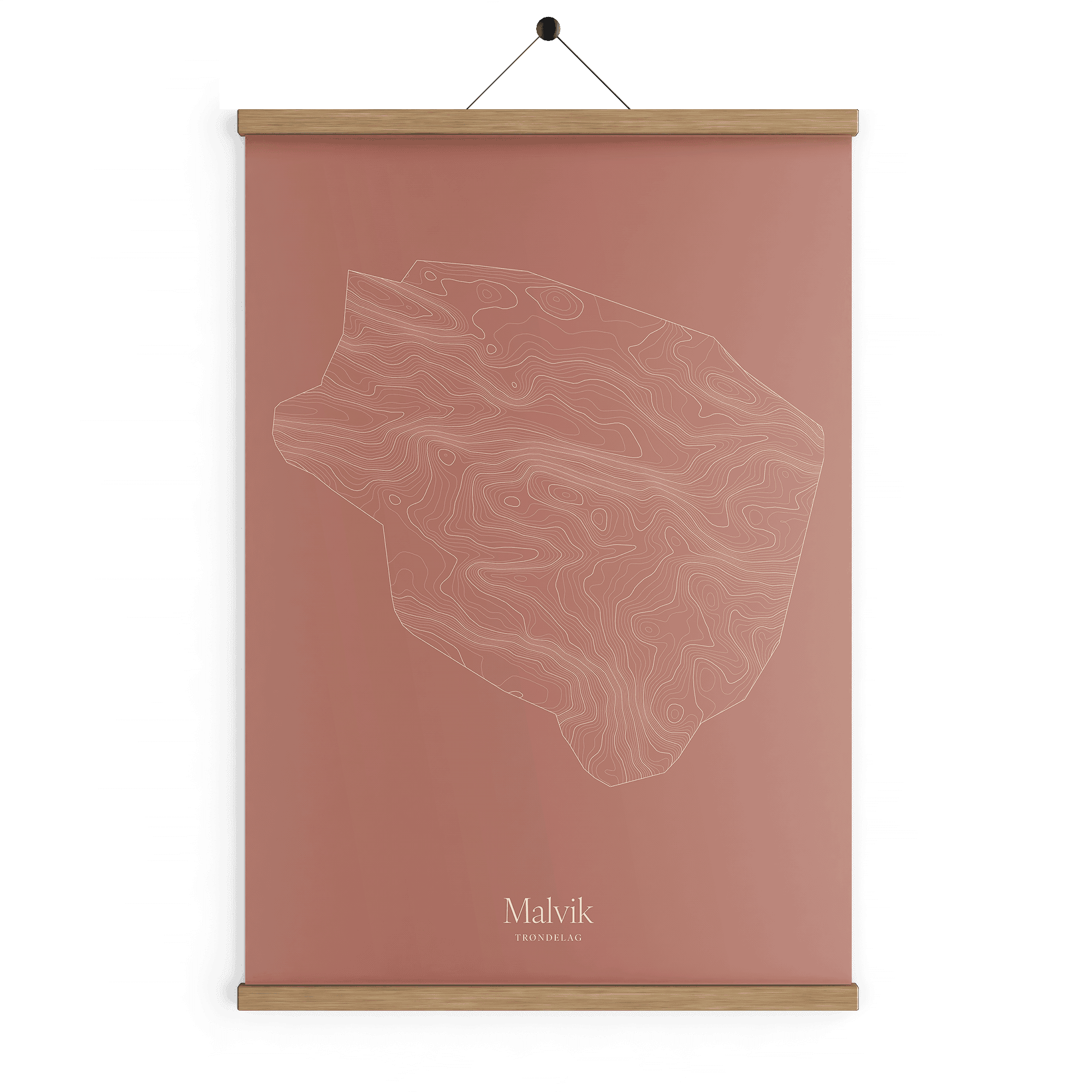 Malvik kotekart - Rustrød