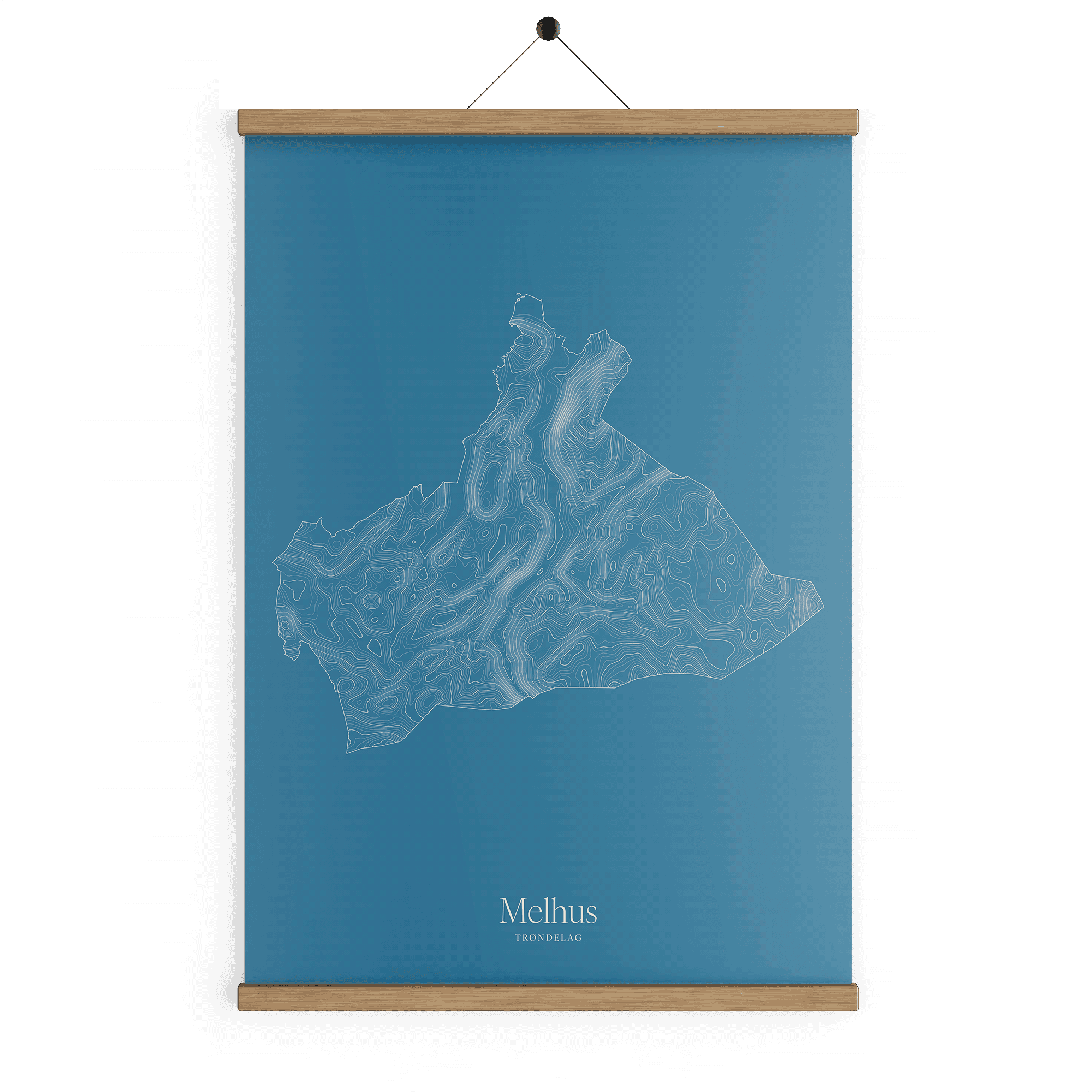 Melhus kotekart - Himmelblå