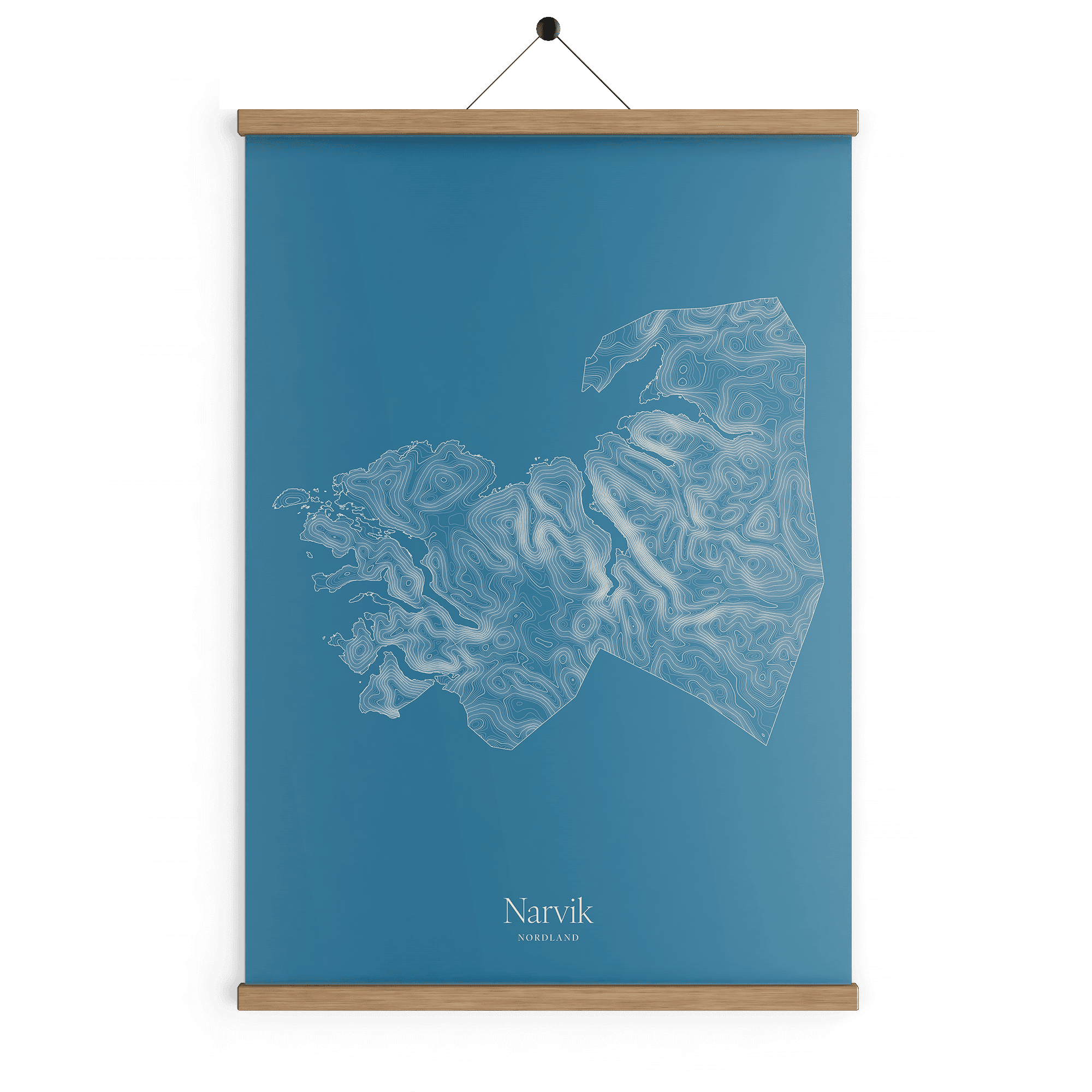 Narvik kotekart - Himmelblå