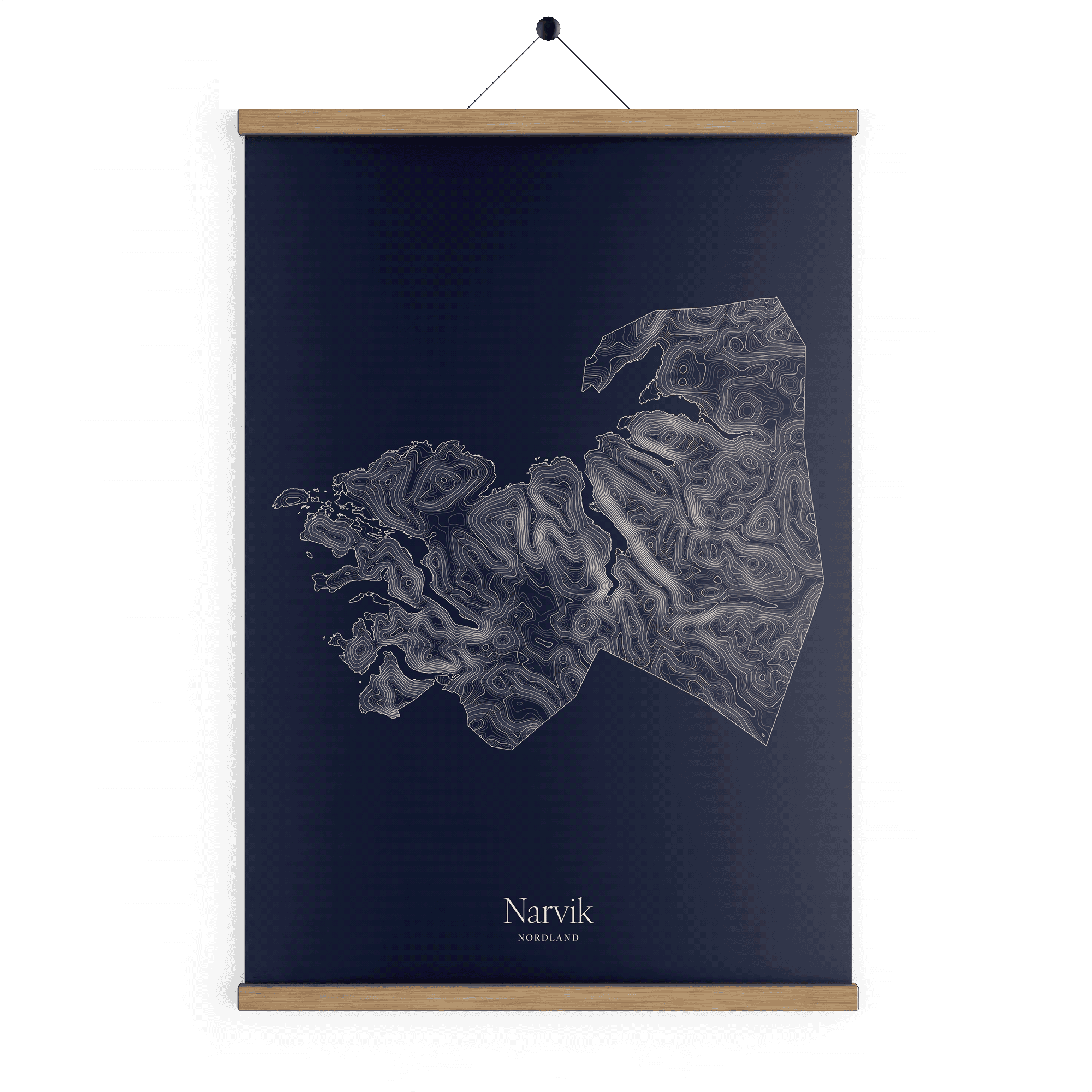Narvik kotekart - Vinternatt