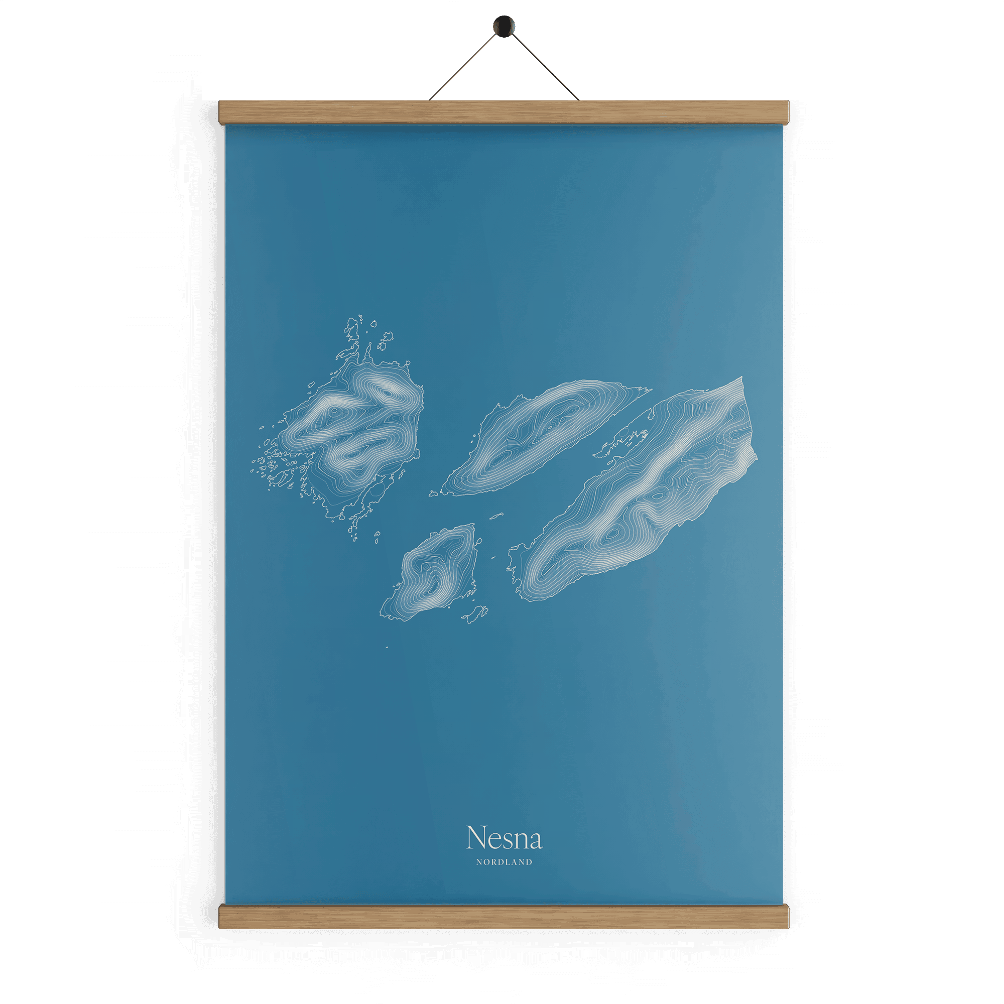 Nesna kotekart - Himmelblå