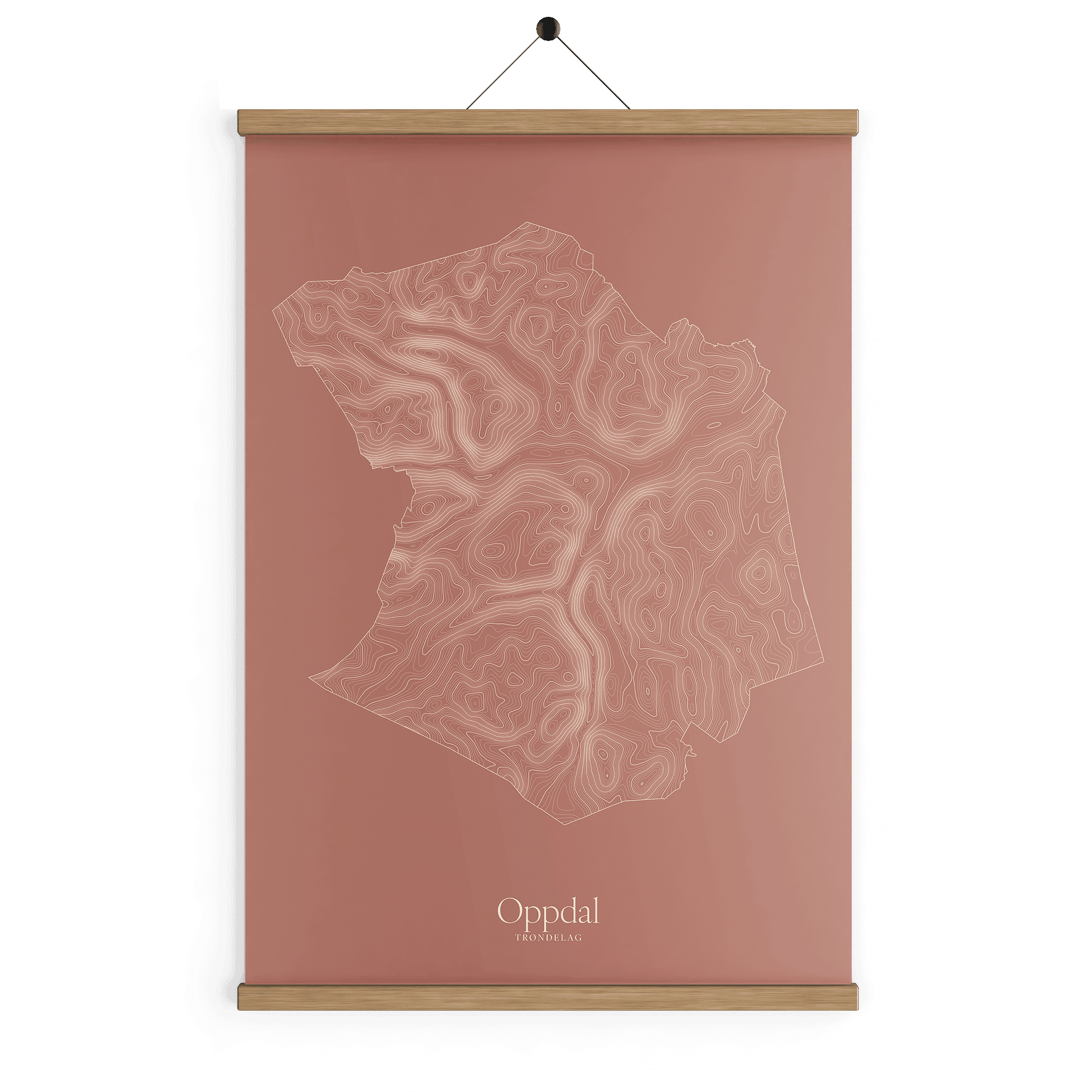 Oppdal kotekart - Rustrød