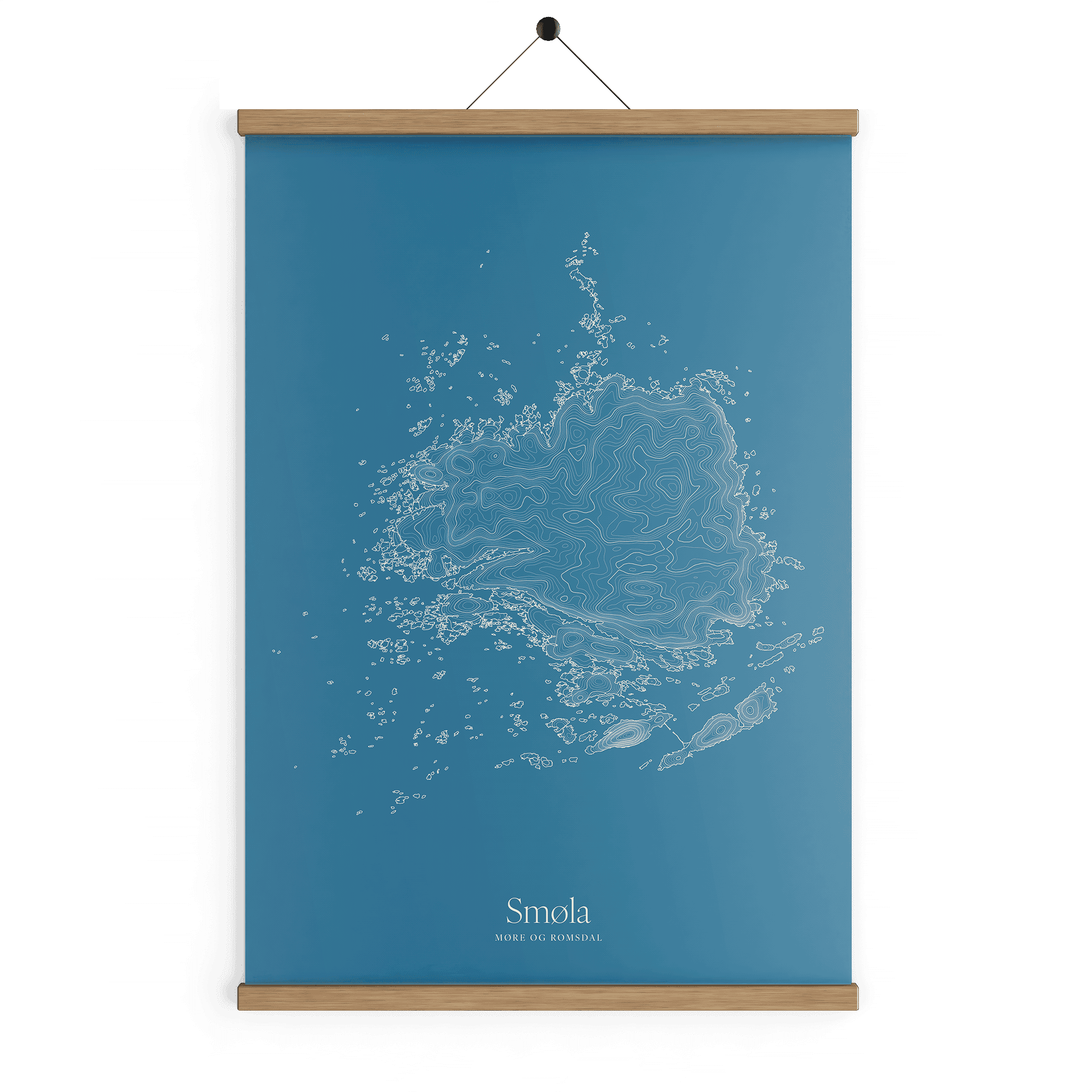 Smøla kotekart - Himmelblå