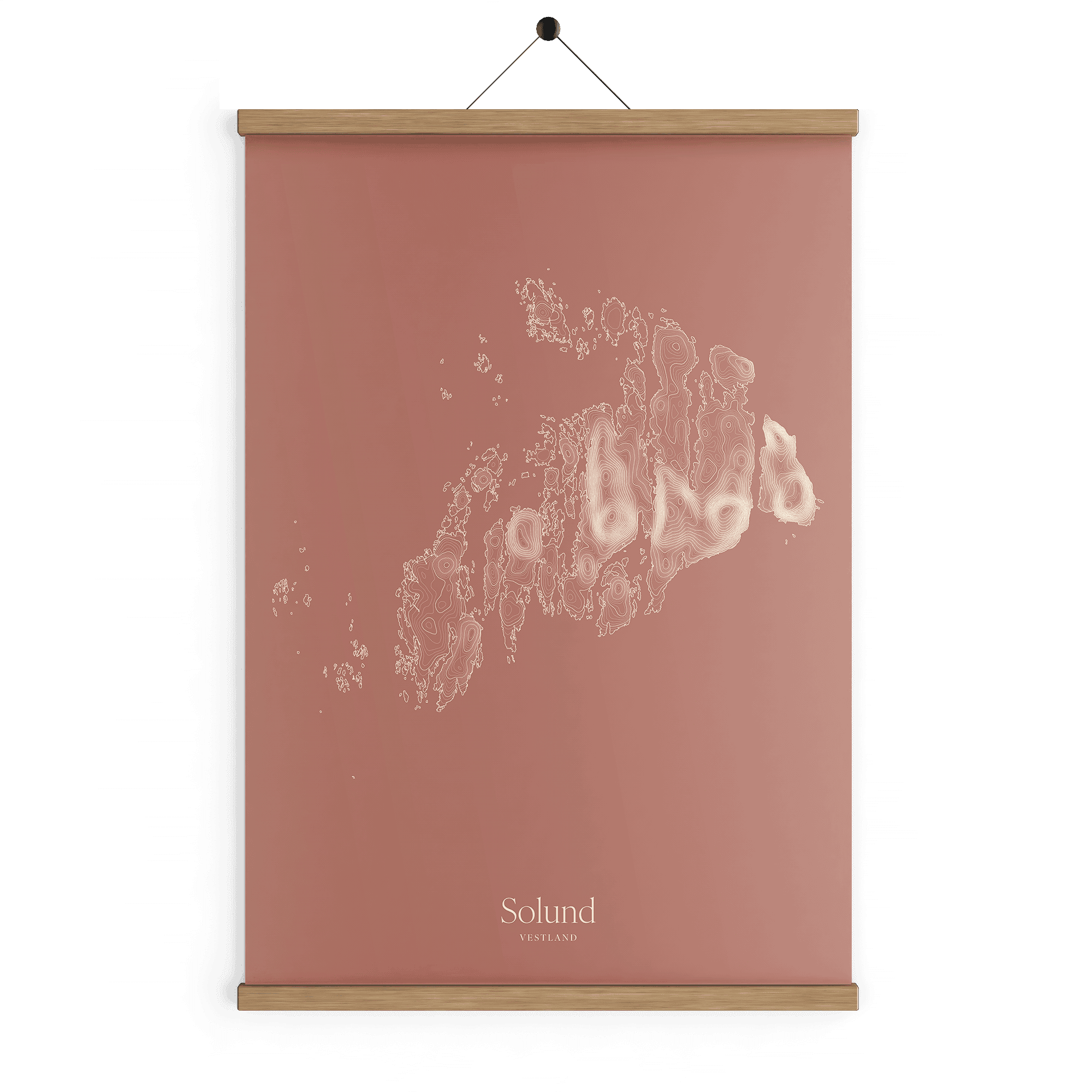 Solund kotekart - Rustrød