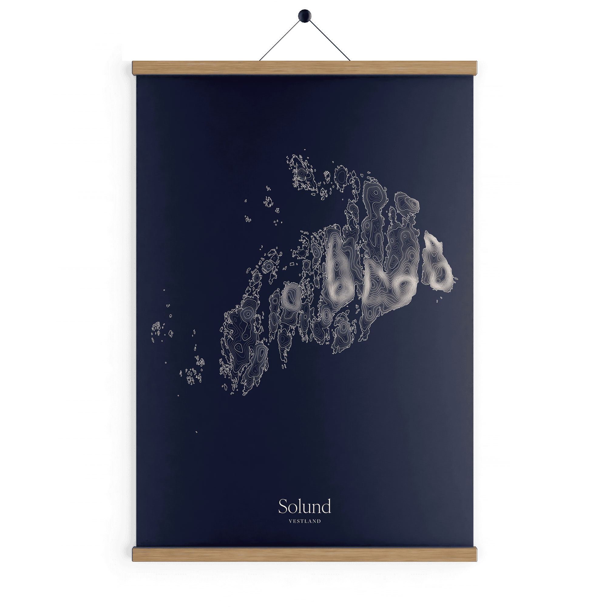 Solund kotekart - Vinternatt