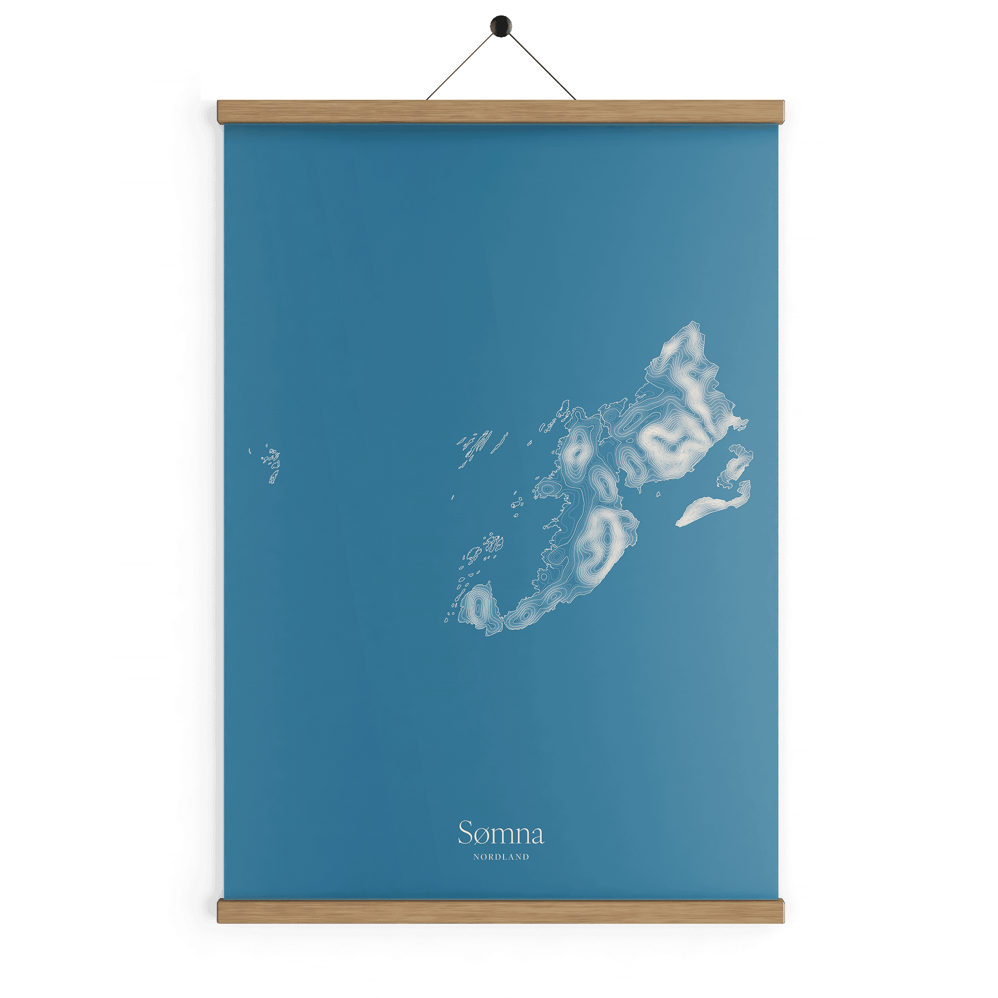 Sømna kotekart - Himmelblå